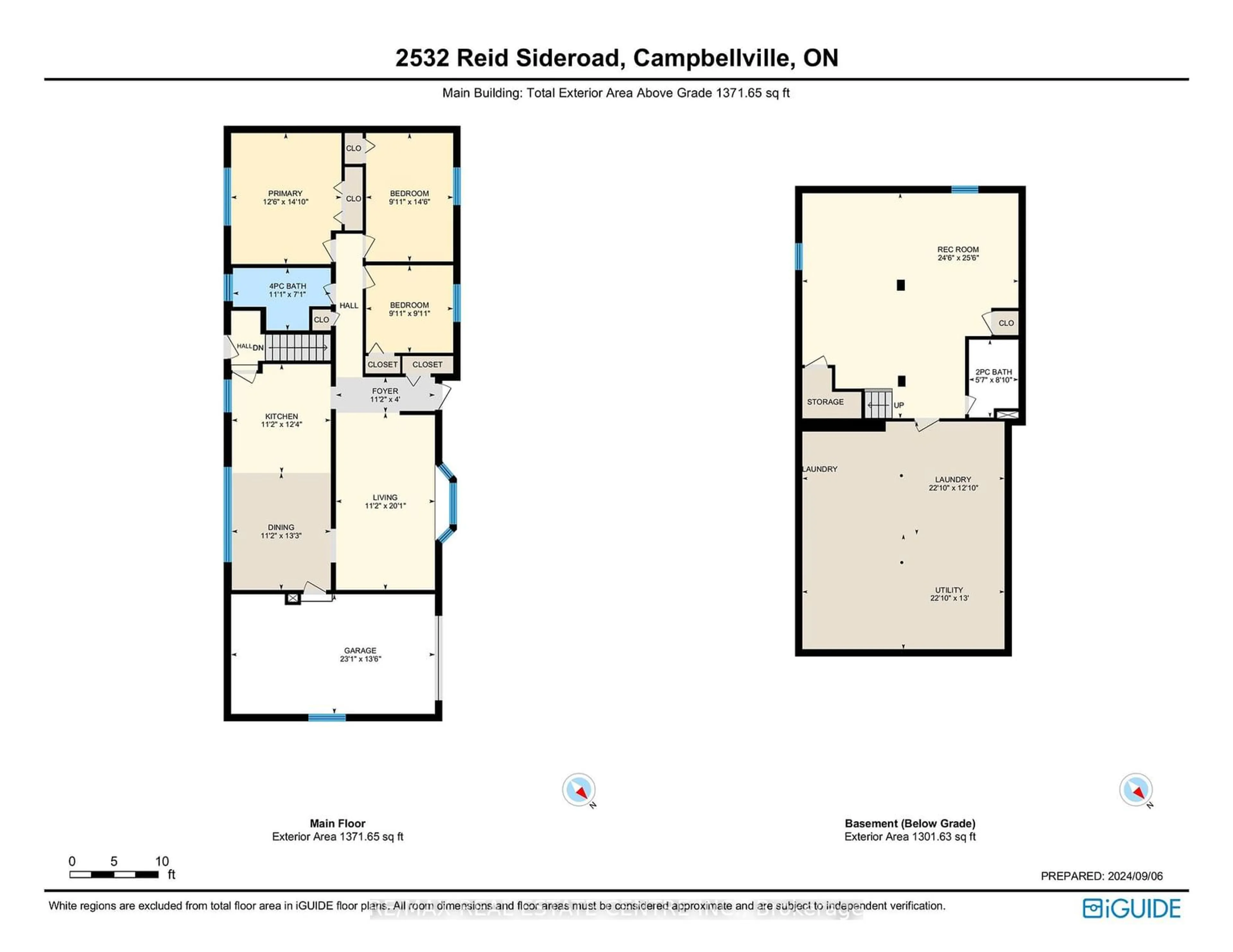 Floor plan for 2532 REID SIDE Rd, Milton Ontario L0P 1B0