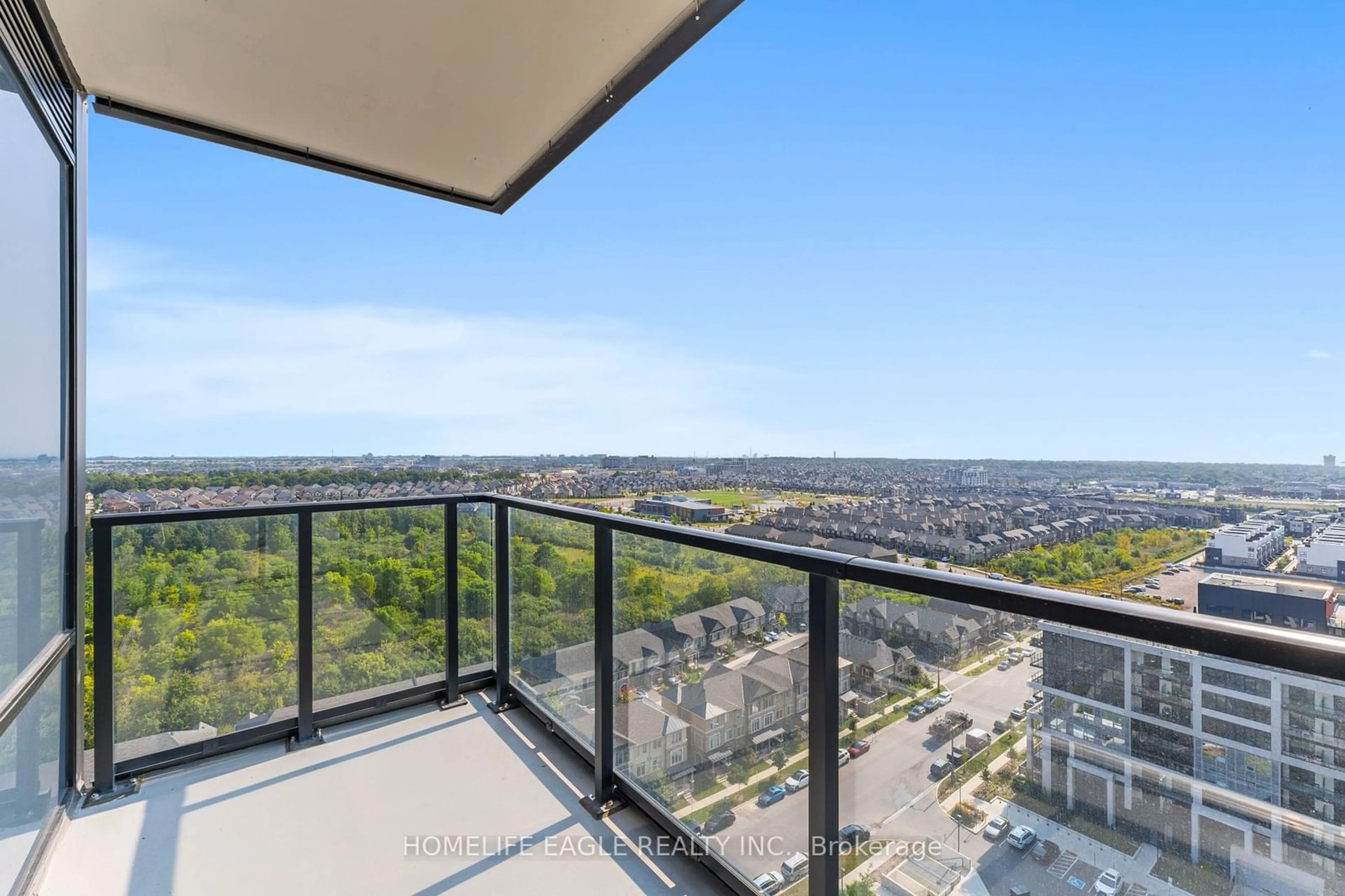 Balcony in the apartment for 3220 William Coltson Ave #1709, Oakville Ontario L6H 7X9