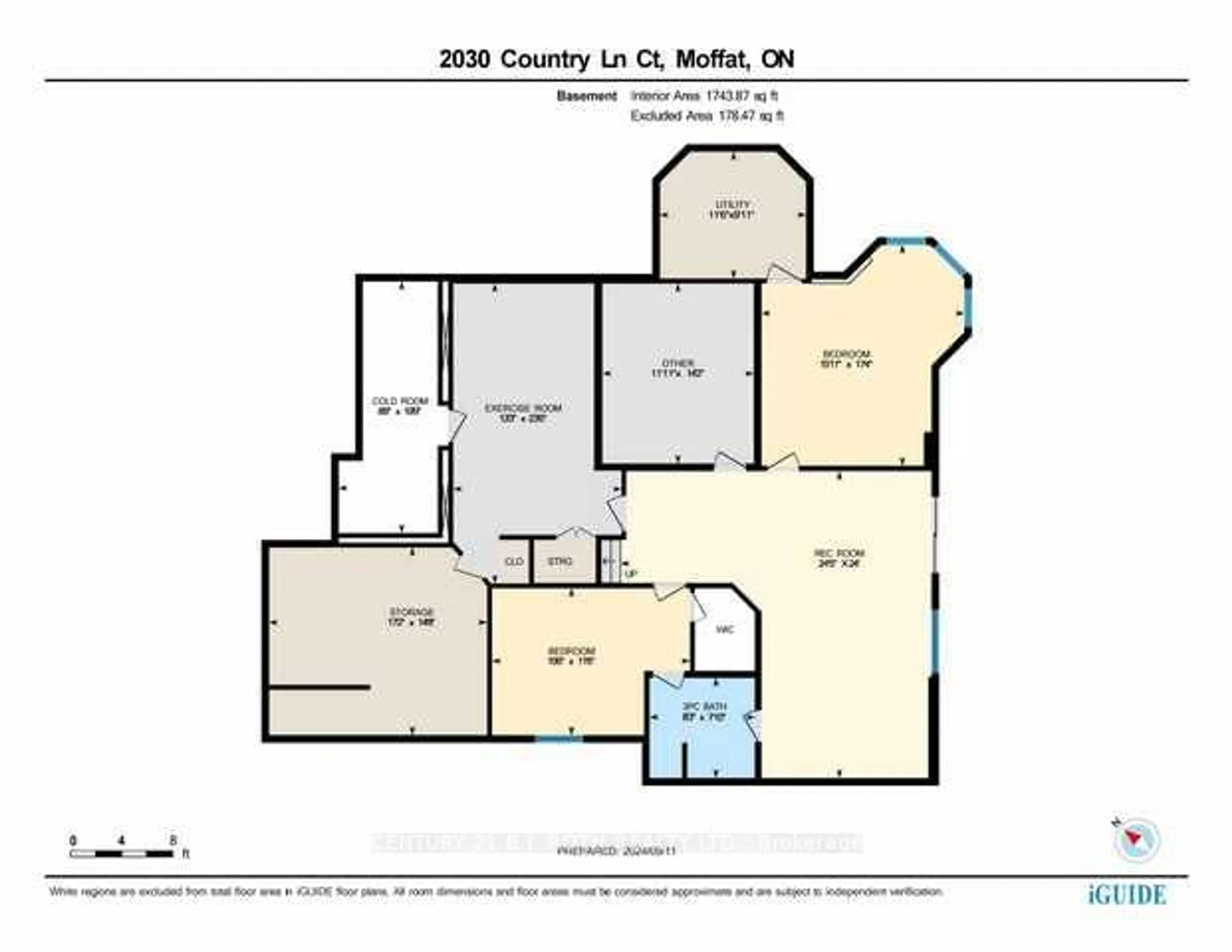 Floor plan for 2030 Country Lane Crt, Milton Ontario L0P 1J0