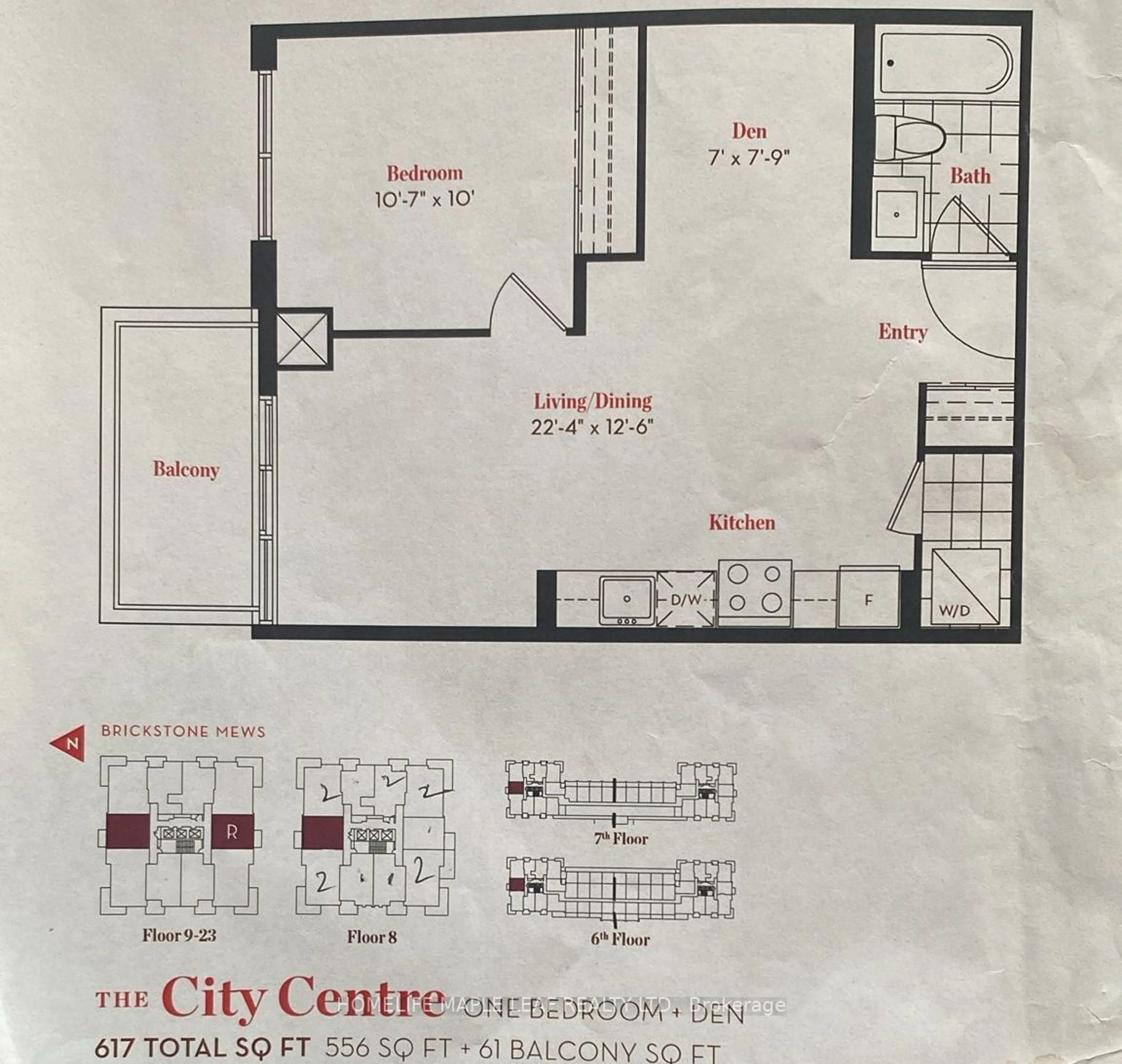 Floor plan for 4085 Parkside Village Dr #1803, Mississauga Ontario L5B 0K9