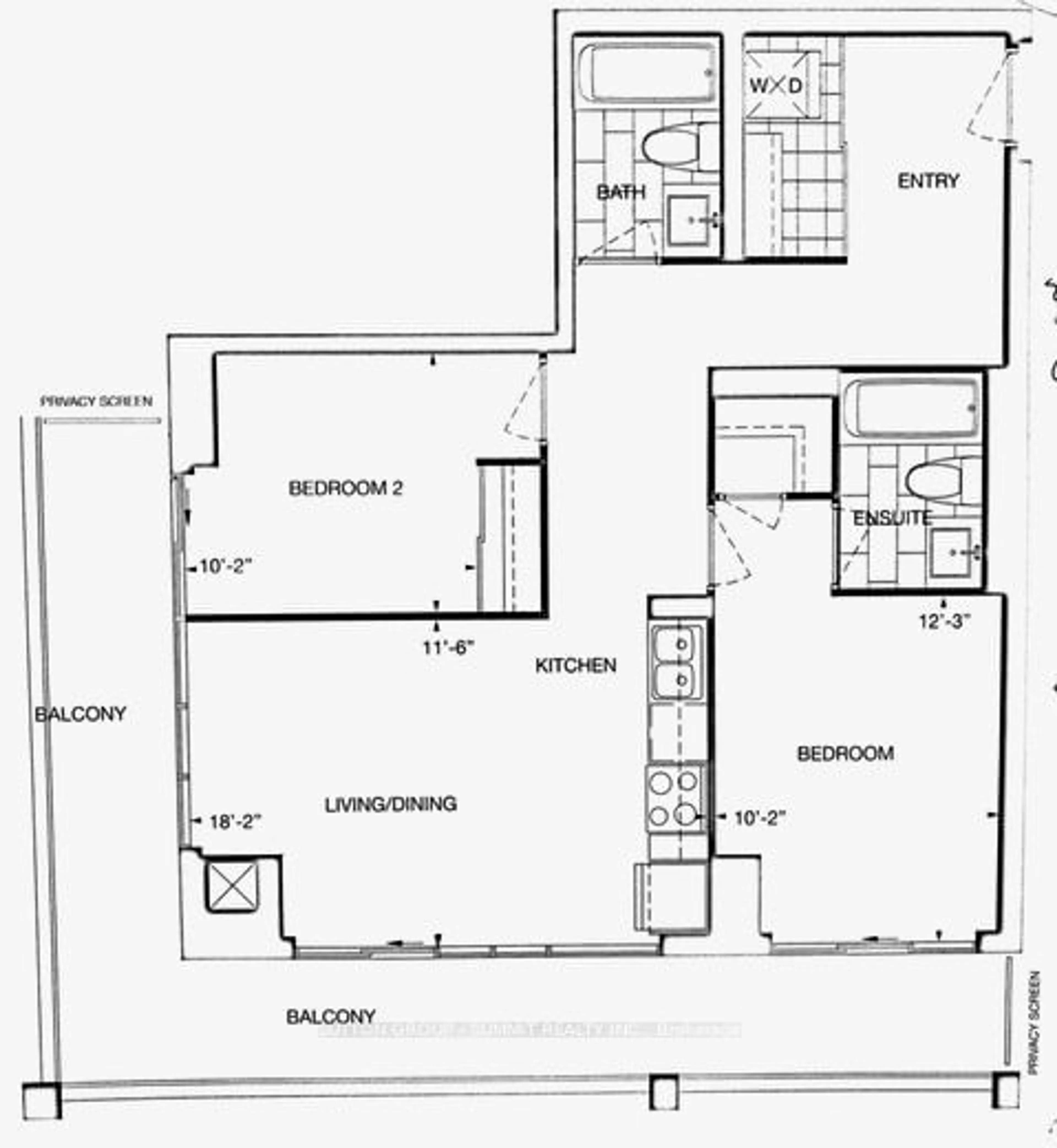 Floor plan for 55 SPEERS Rd #709, Oakville Ontario L6K 0H9