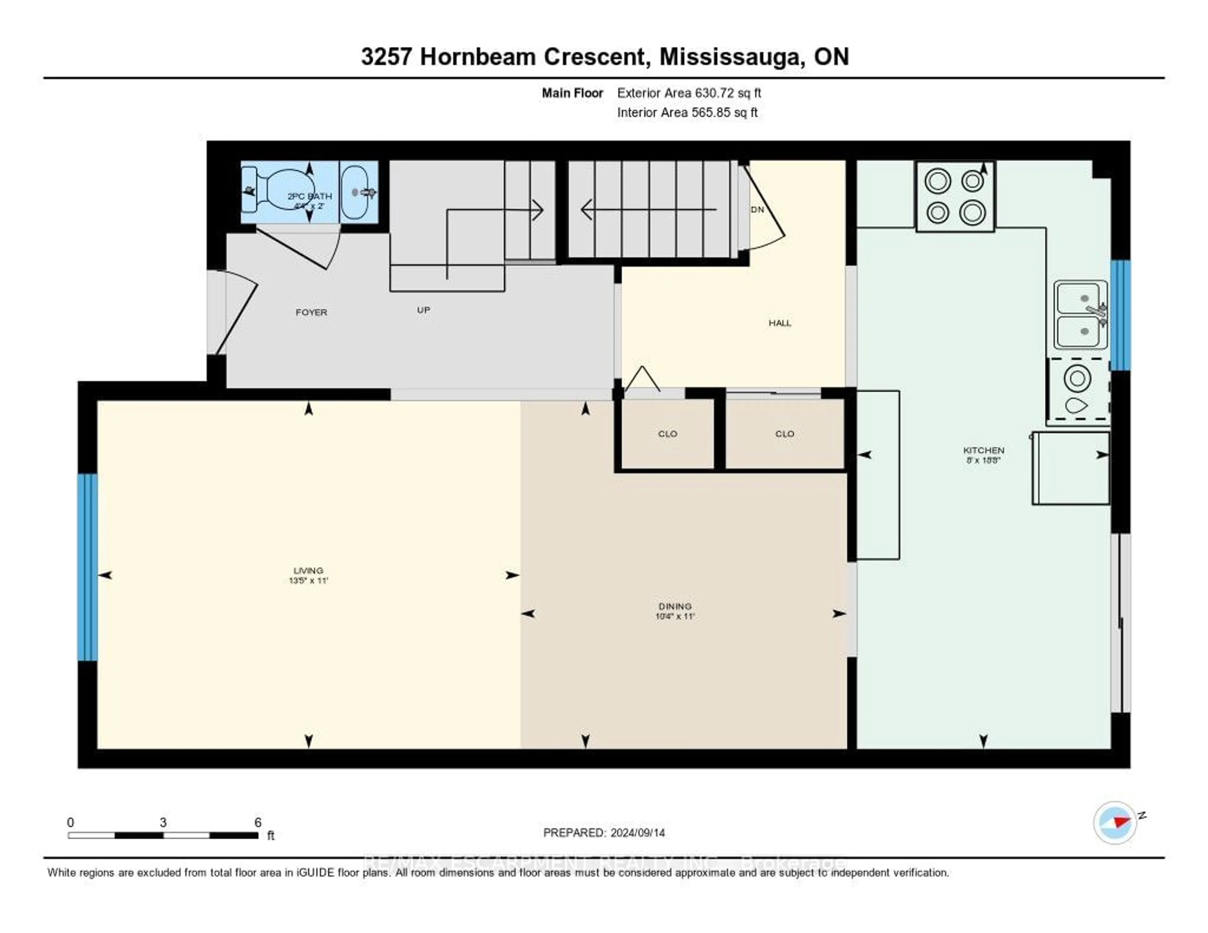 Floor plan for 3257 Hornbeam Cres, Mississauga Ontario L5L 1B5