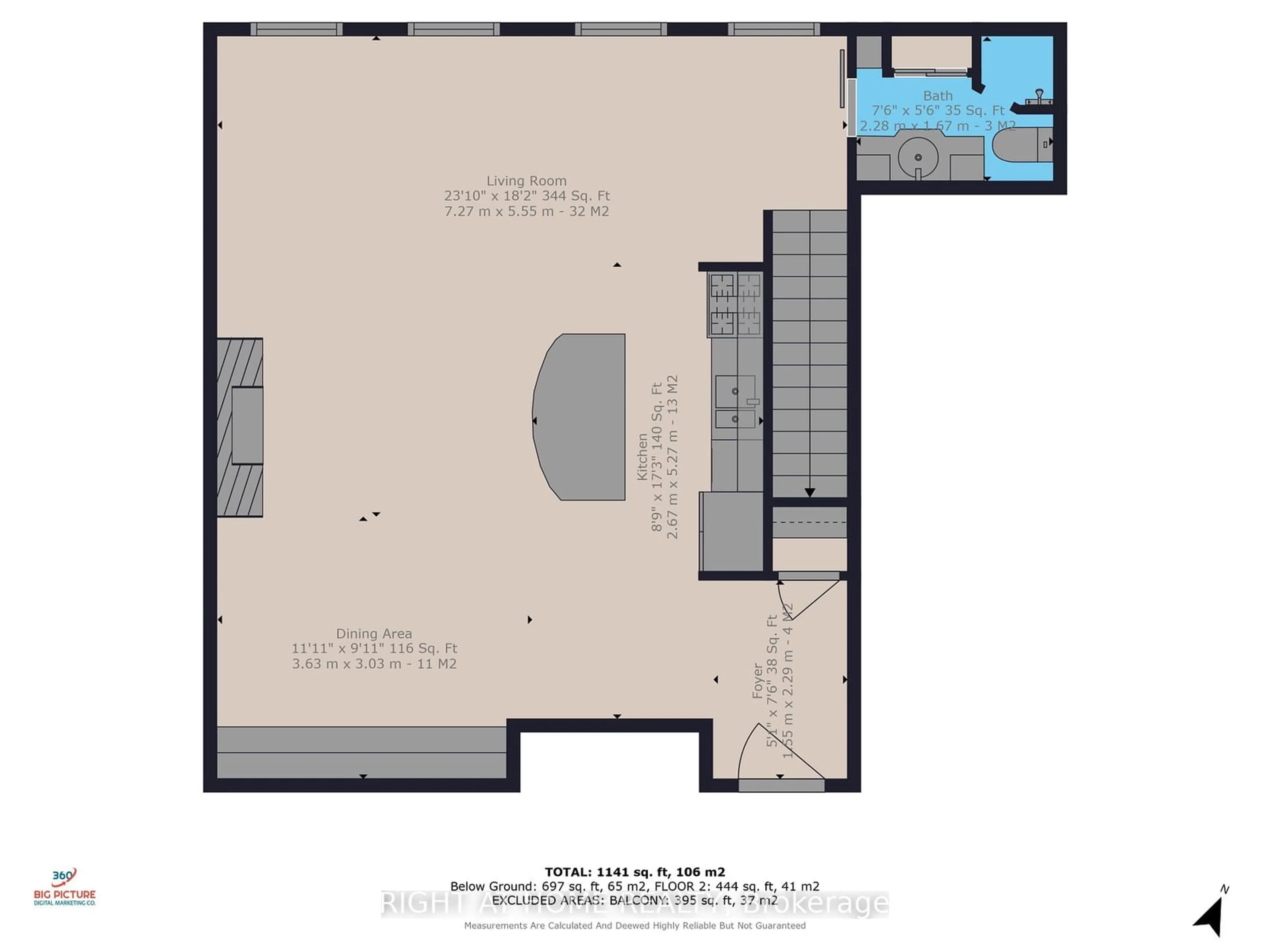 Floor plan for 1 St Johns Rd #504, Toronto Ontario M6P 1T7