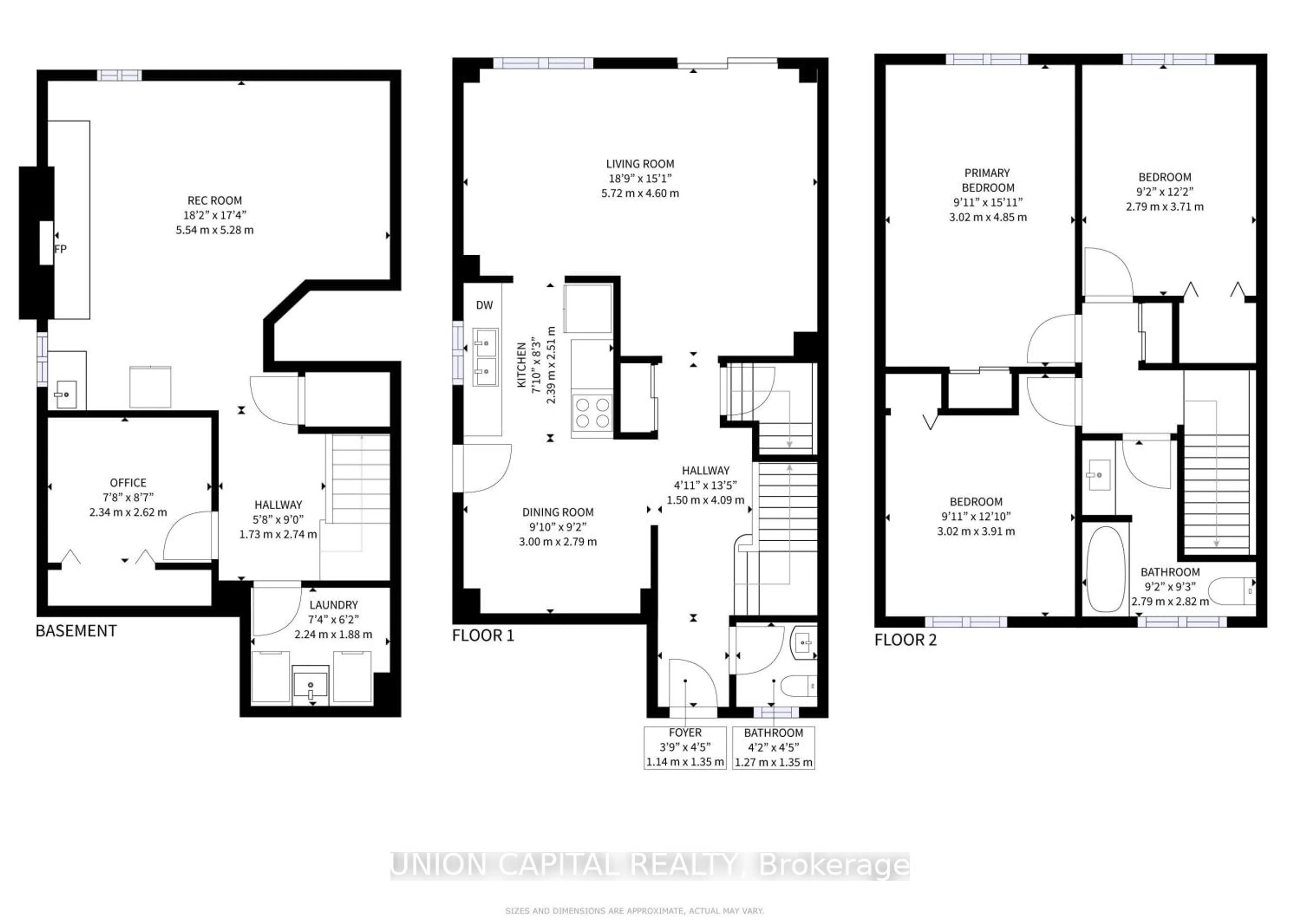 Floor plan for 114 NEWBRIDGE Cres, Brampton Ontario L6S 4B3