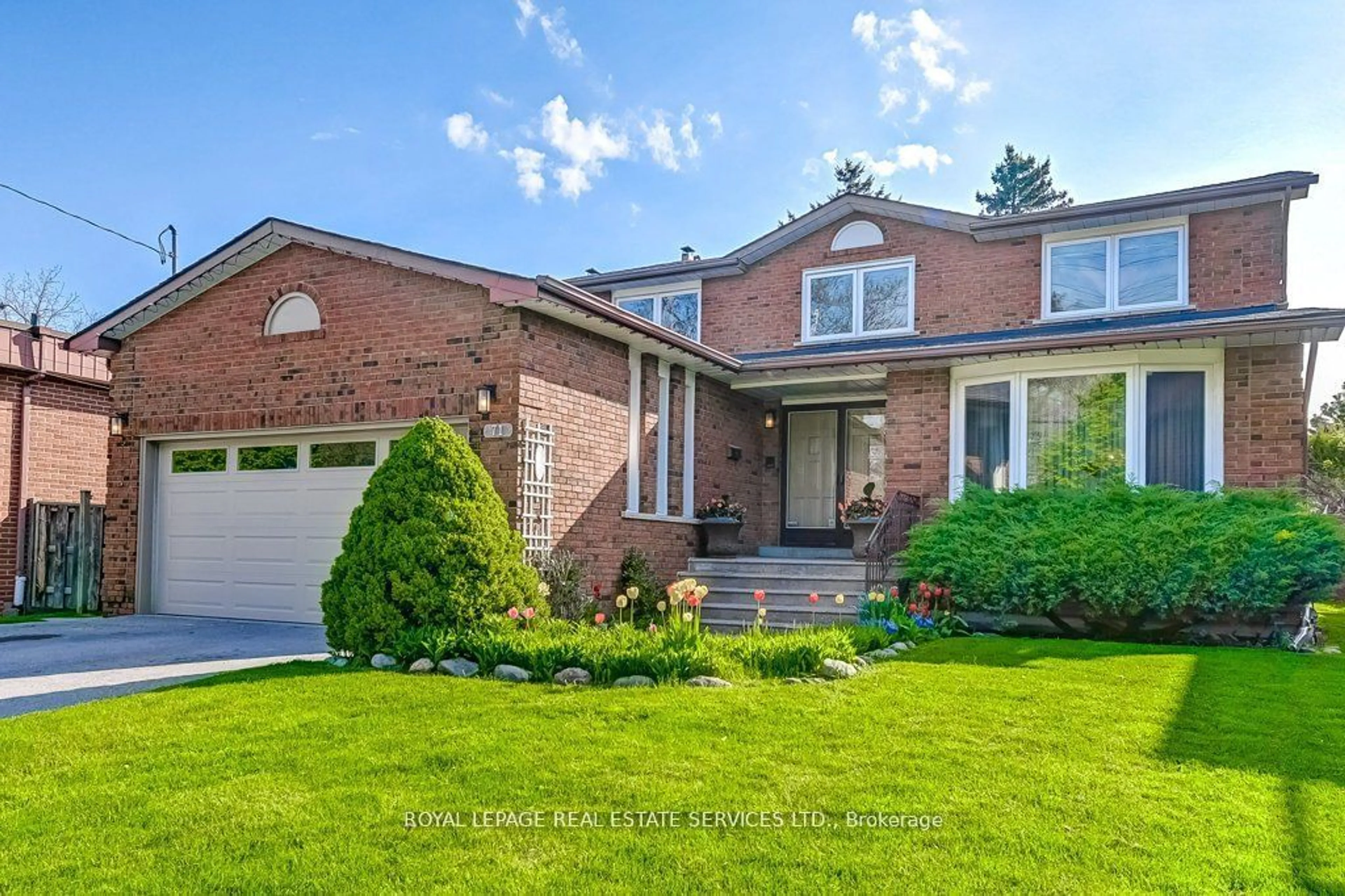 Home with brick exterior material for 71 Neilson Dr, Toronto Ontario M9C 5C2