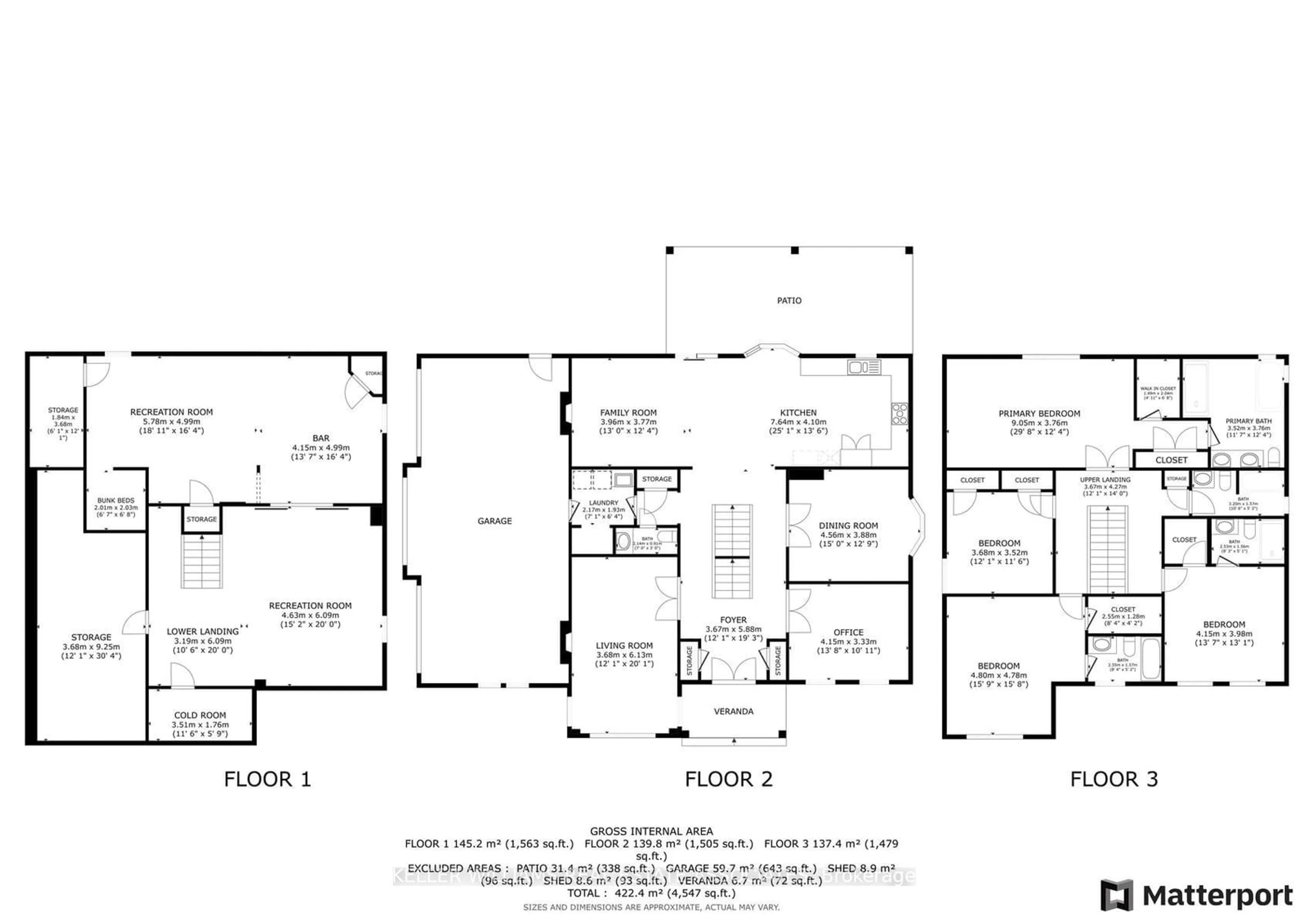 Floor plan for 17 Oak Ridge Dr, Halton Hills Ontario L7G 5G6