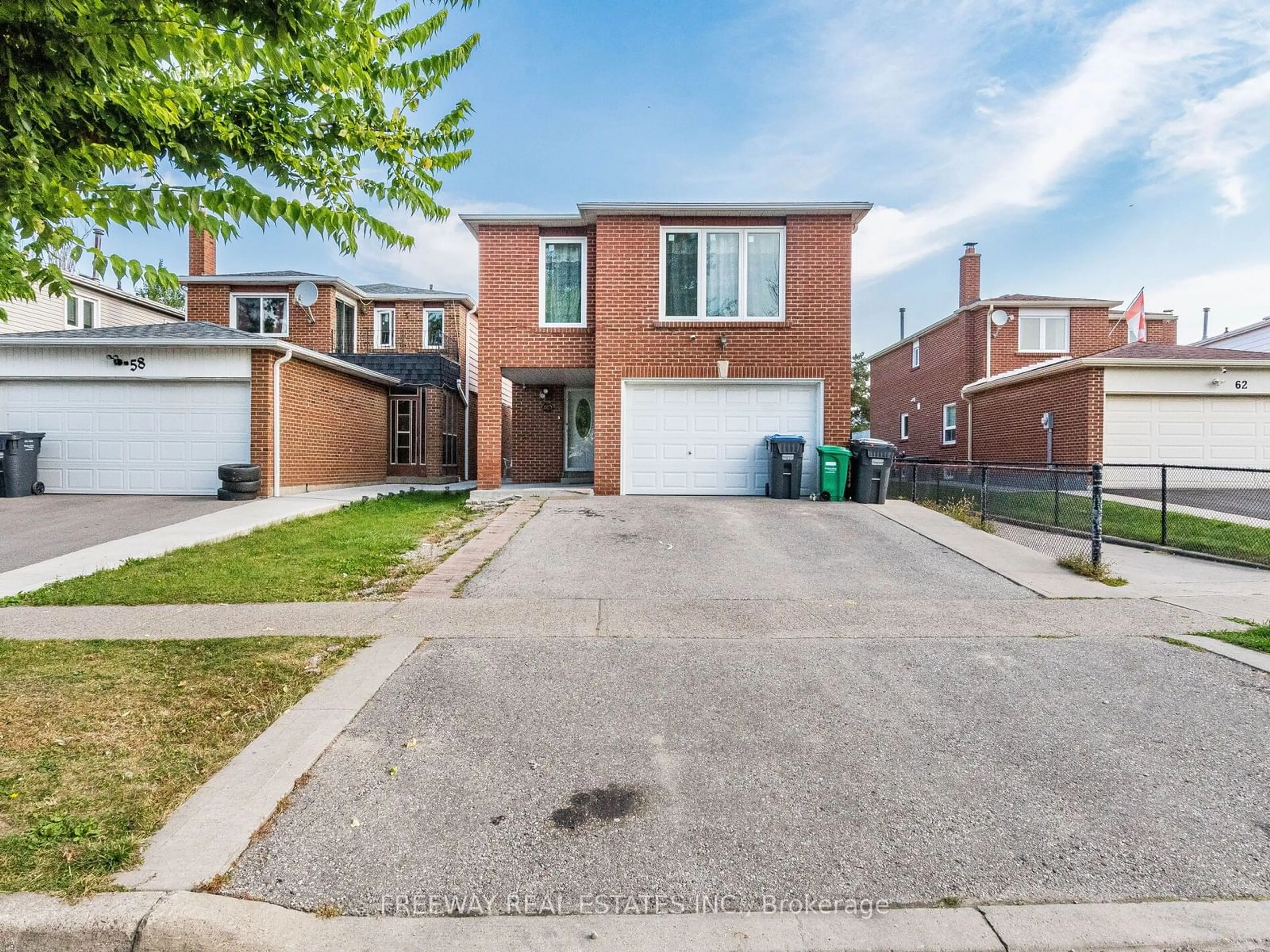 A pic from exterior of the house or condo, the street view for 60 Banting Cres, Brampton Ontario L6Y 2K9