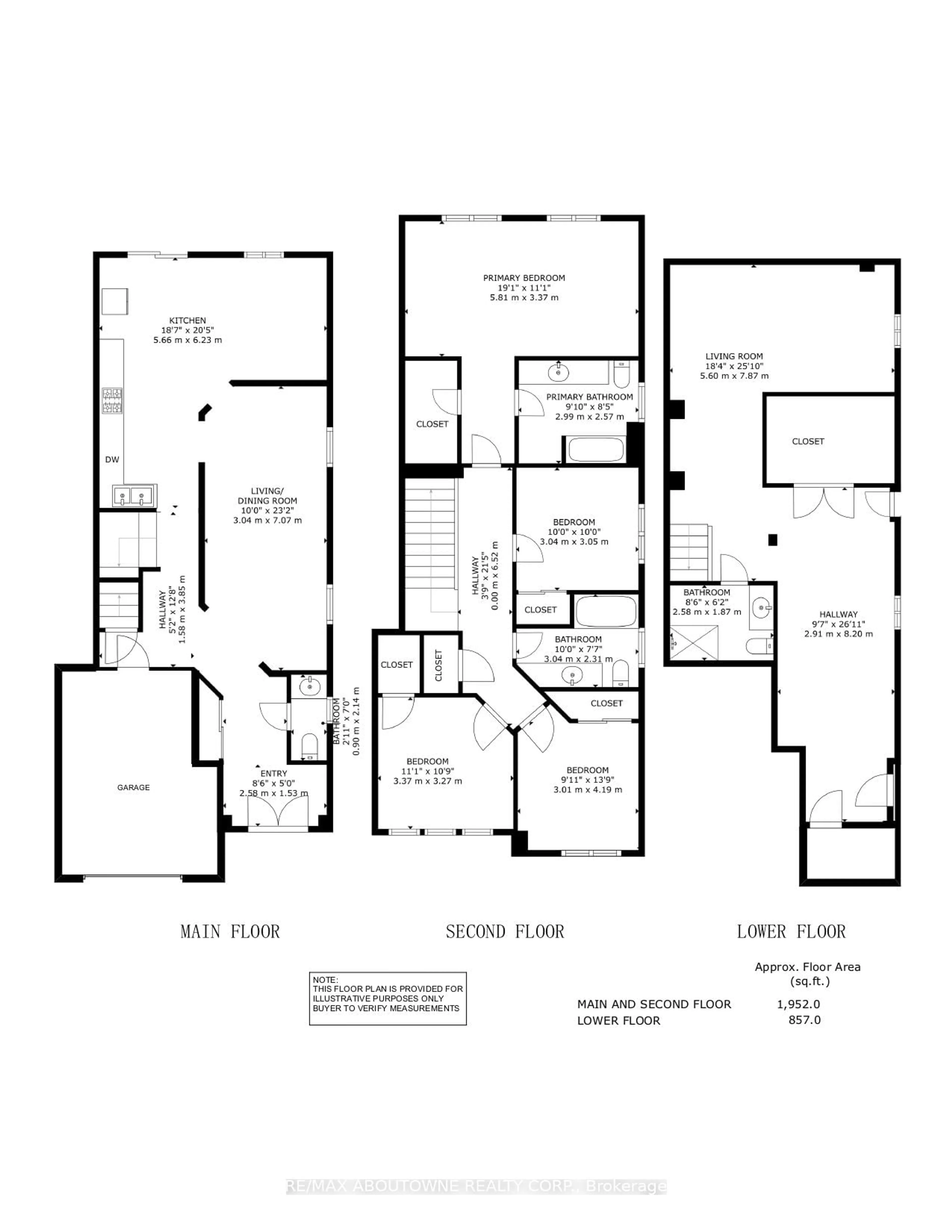 Floor plan for 6098 Rowers Cres, Mississauga Ontario L5V 3A2