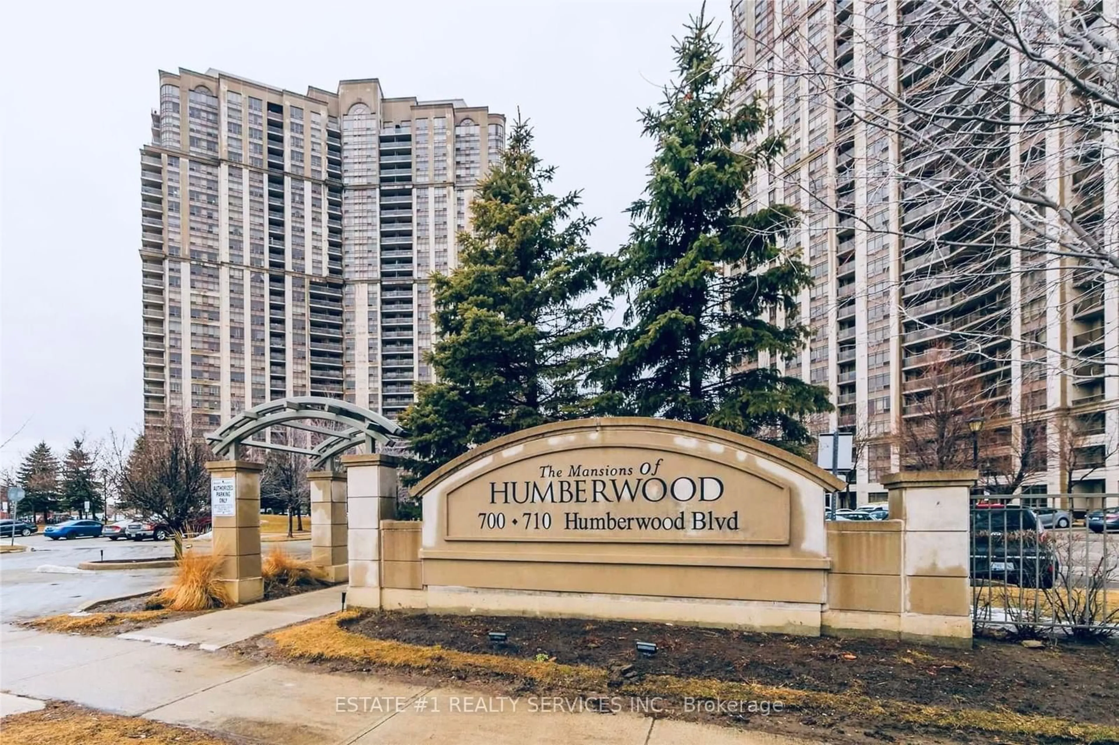 A pic from exterior of the house or condo, the front or back of building for 710 Humberwood Blvd #1506A, Toronto Ontario M9W 7J5