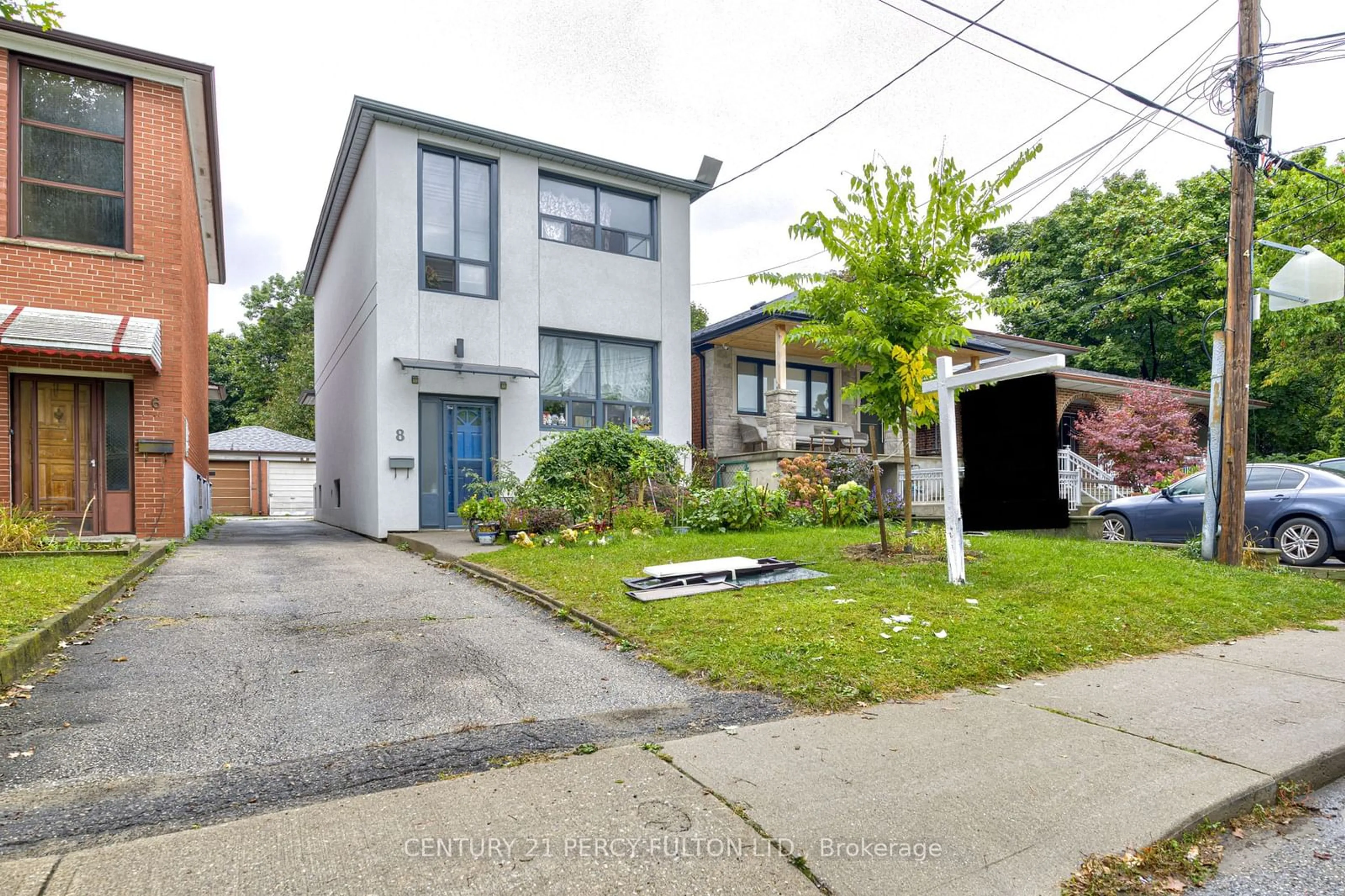 Frontside or backside of a home, the street view for 8 Avalon Ave, Toronto Ontario M6N 4V5