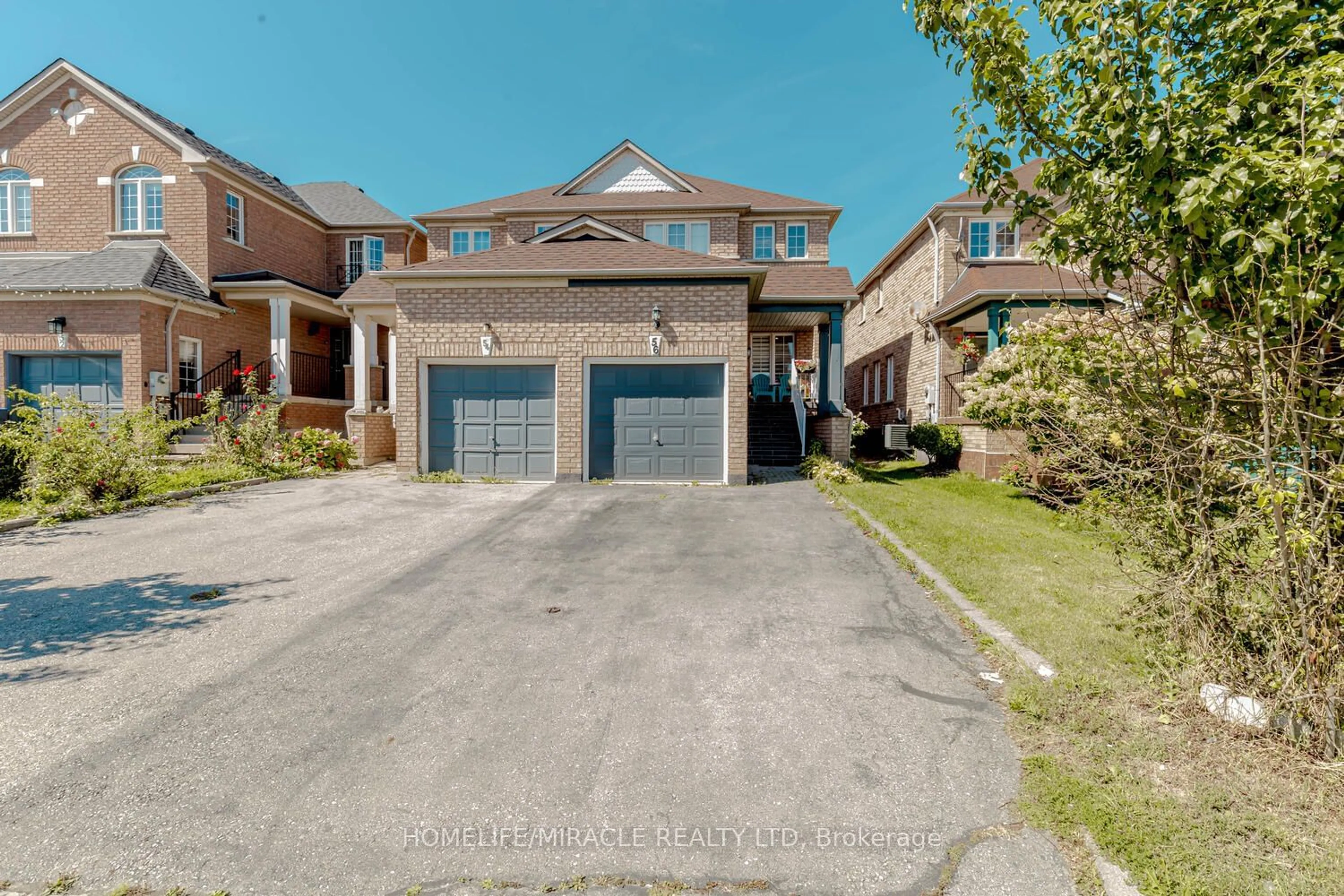 Frontside or backside of a home for 56 Summerdale Cres, Brampton Ontario L6X 4V9