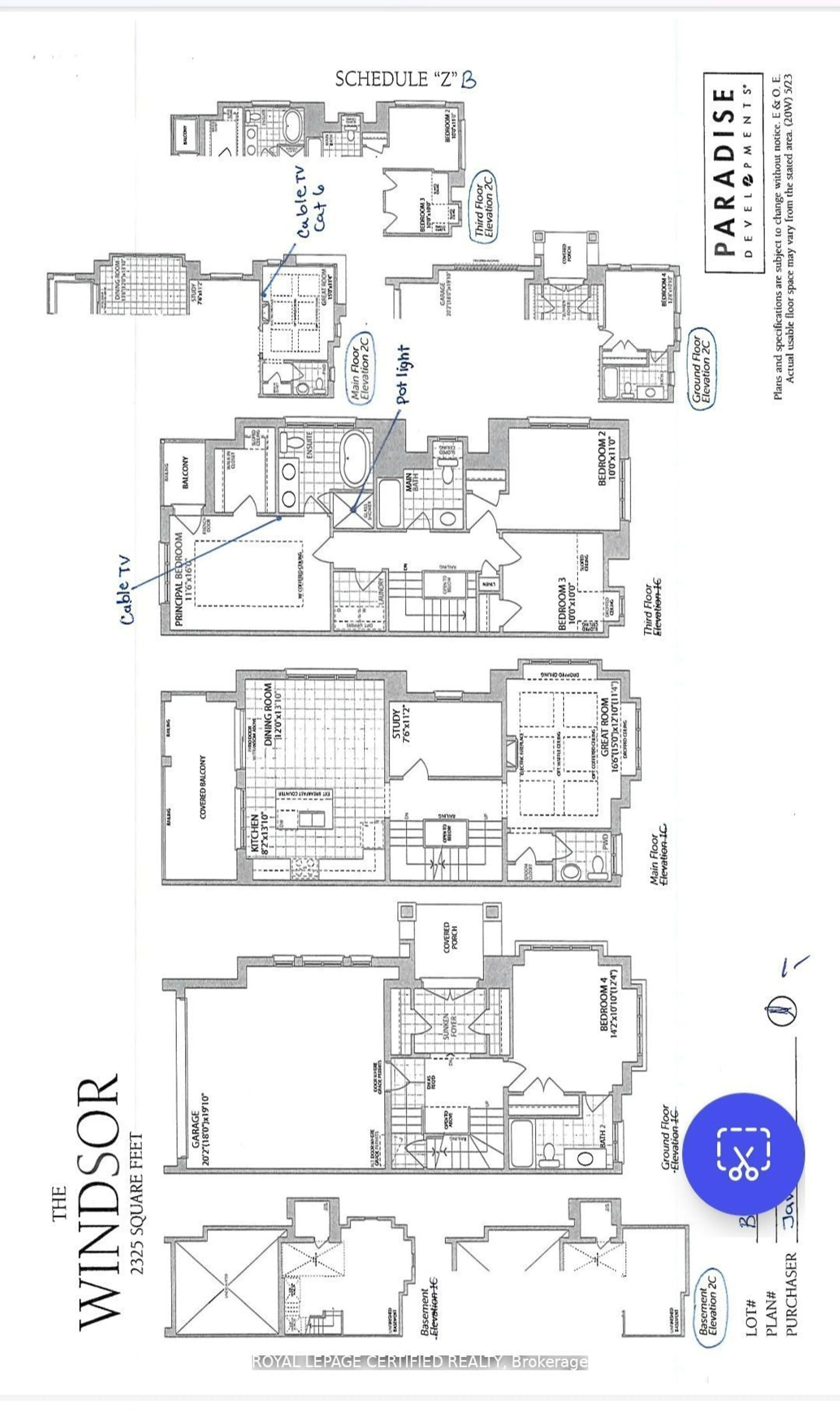 Floor plan for 4 Nelles Way, Brampton Ontario L7A 0H5