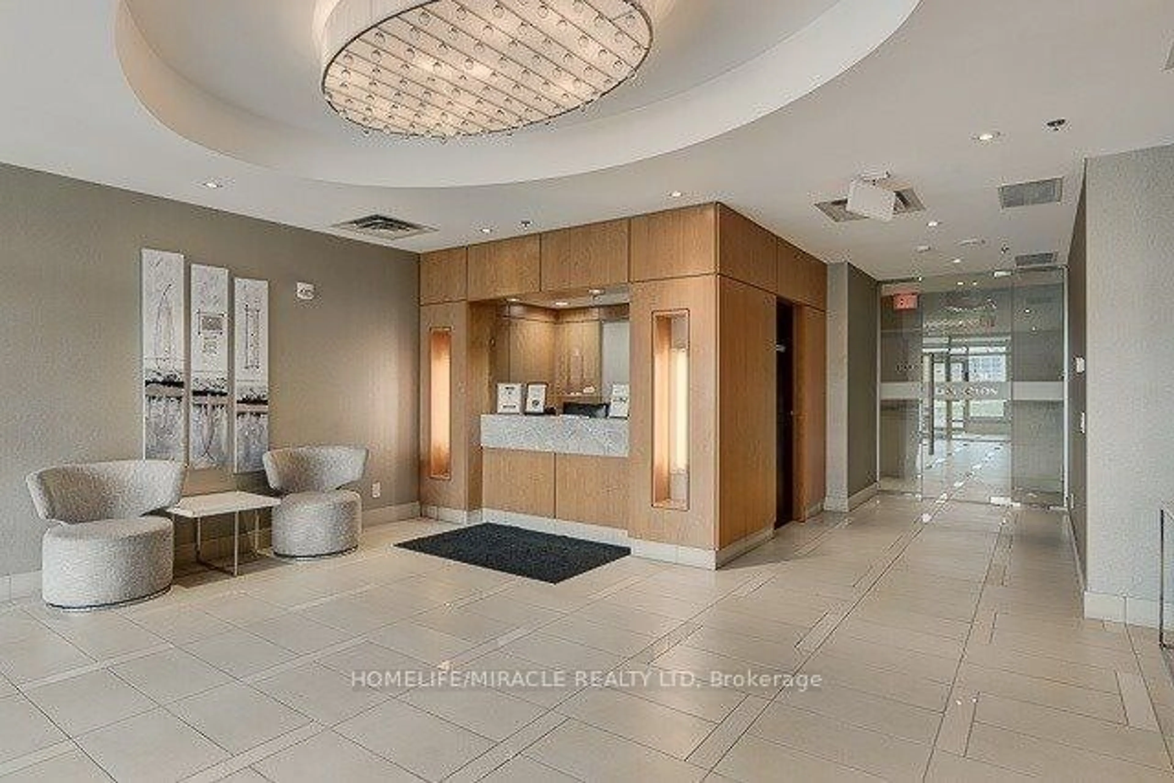 Indoor foyer for 840 Queen's Plate Dr #1301, Toronto Ontario M9W 6Z3