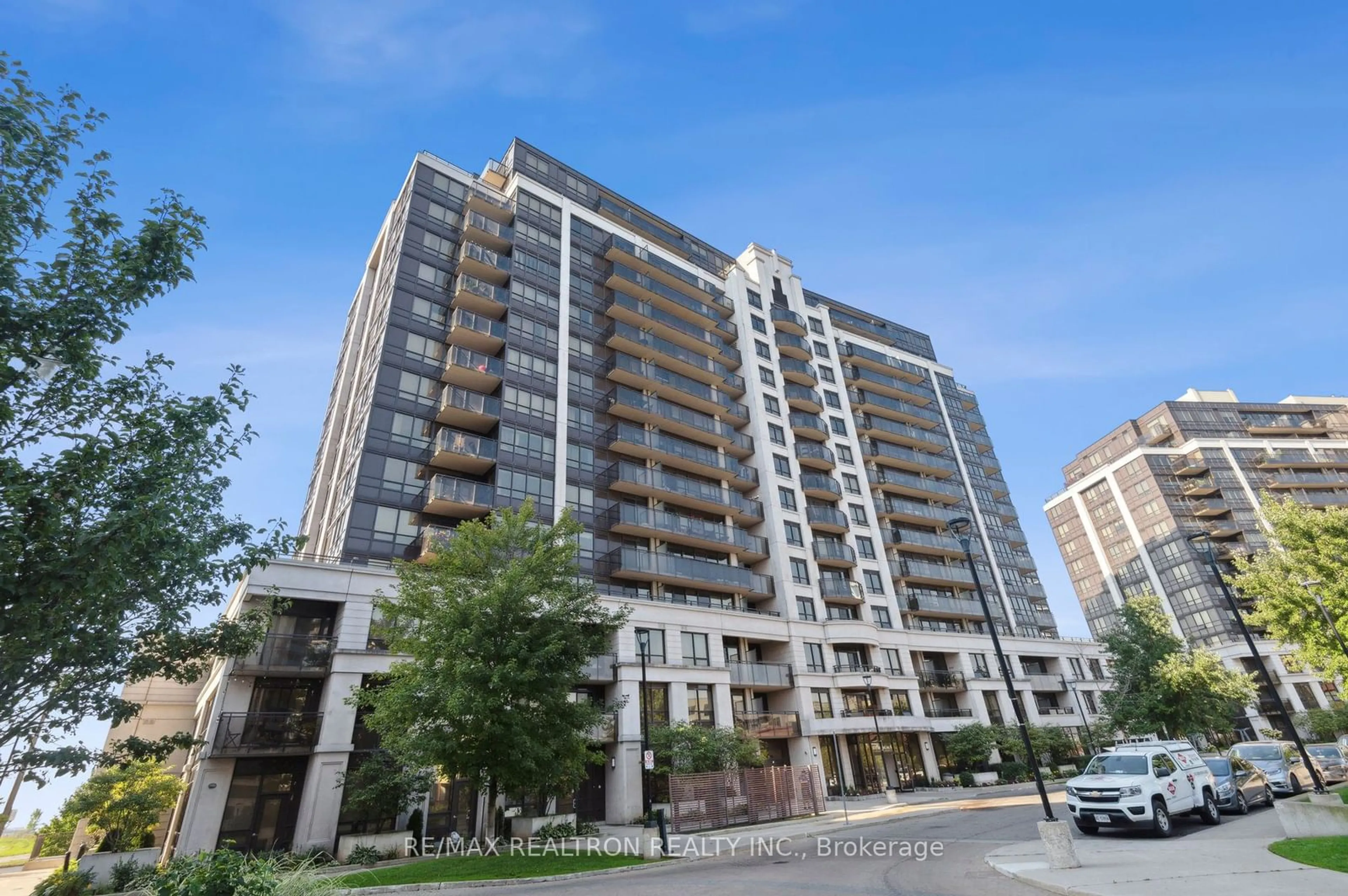 A pic from exterior of the house or condo, the front or back of building for 1070 Sheppard Ave #208, Toronto Ontario M3J 0G8