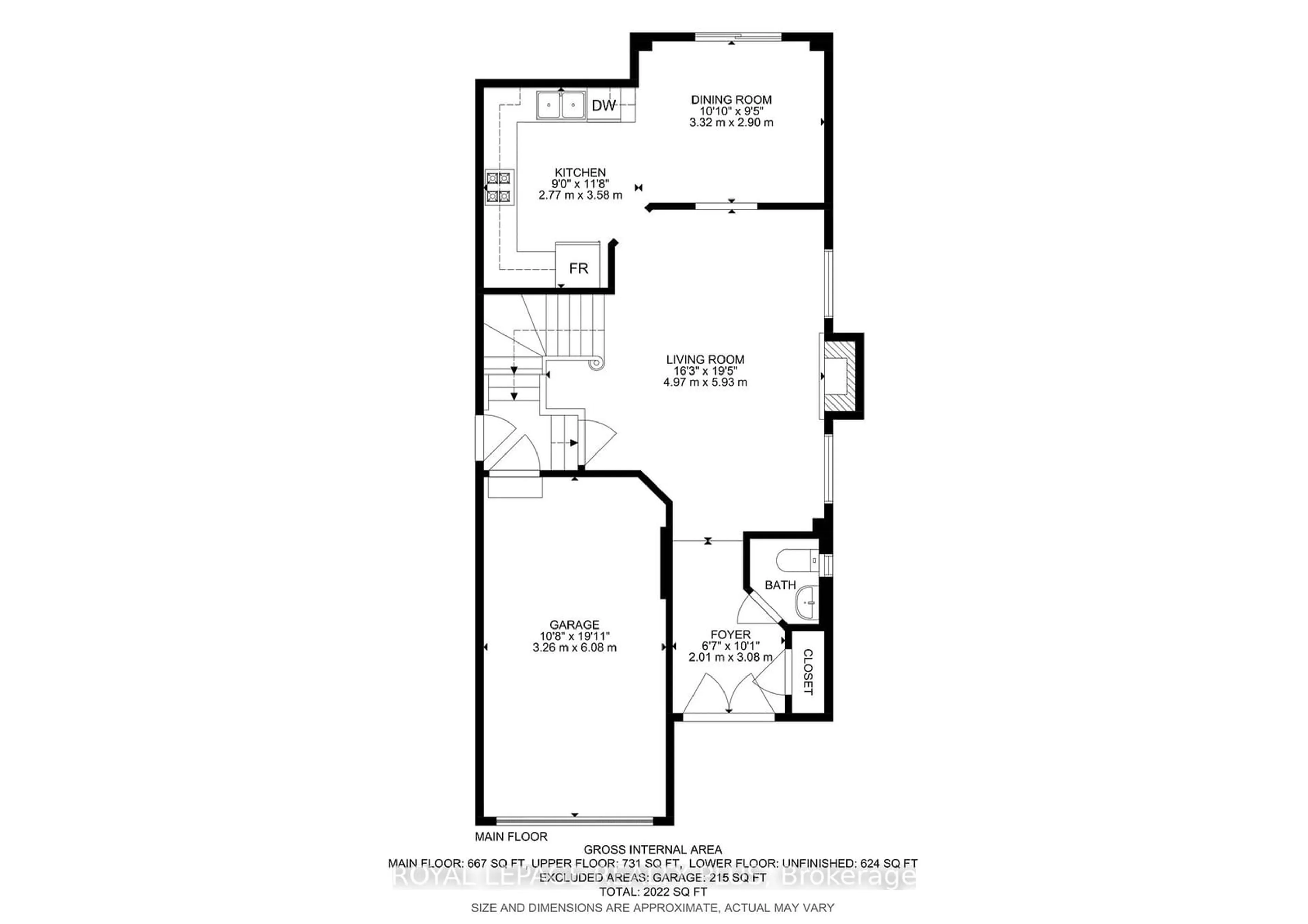 Floor plan for 28 Eagleview Way, Halton Hills Ontario L7G 6N3