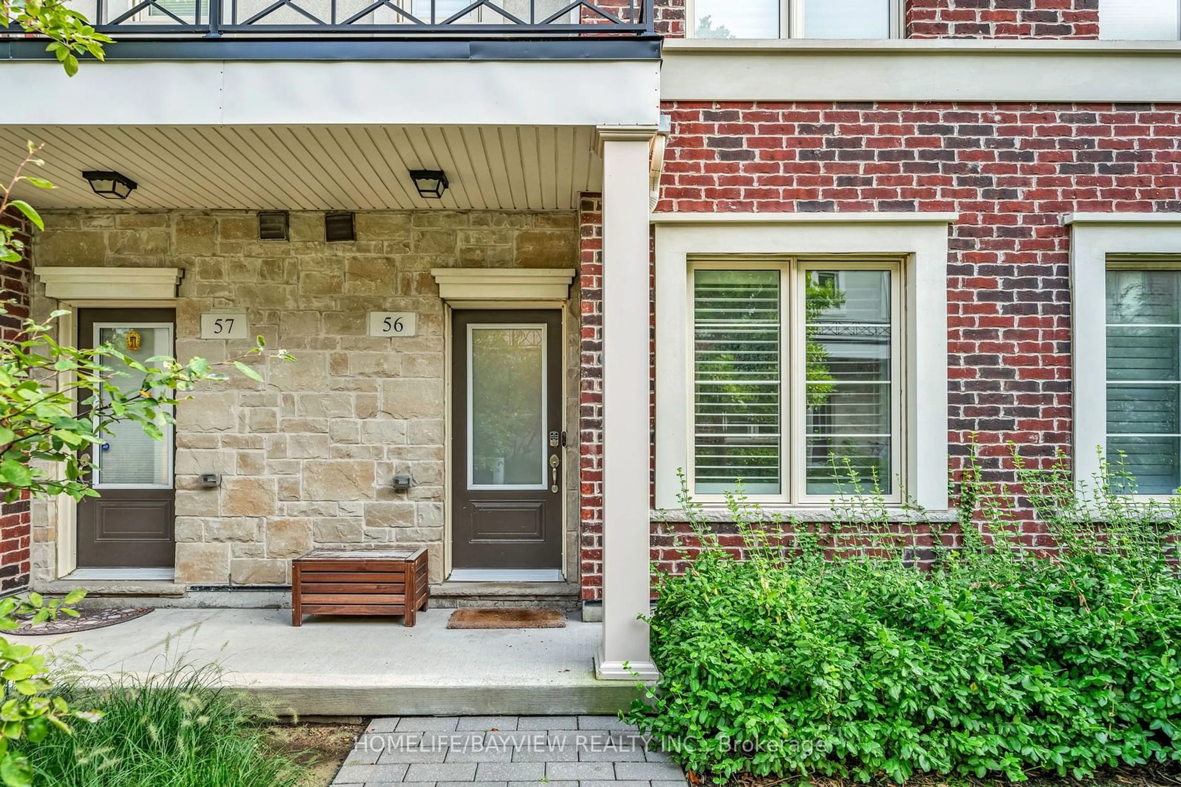 Home with brick exterior material for 636 Evans Ave #56, Toronto Ontario M8W 2W6