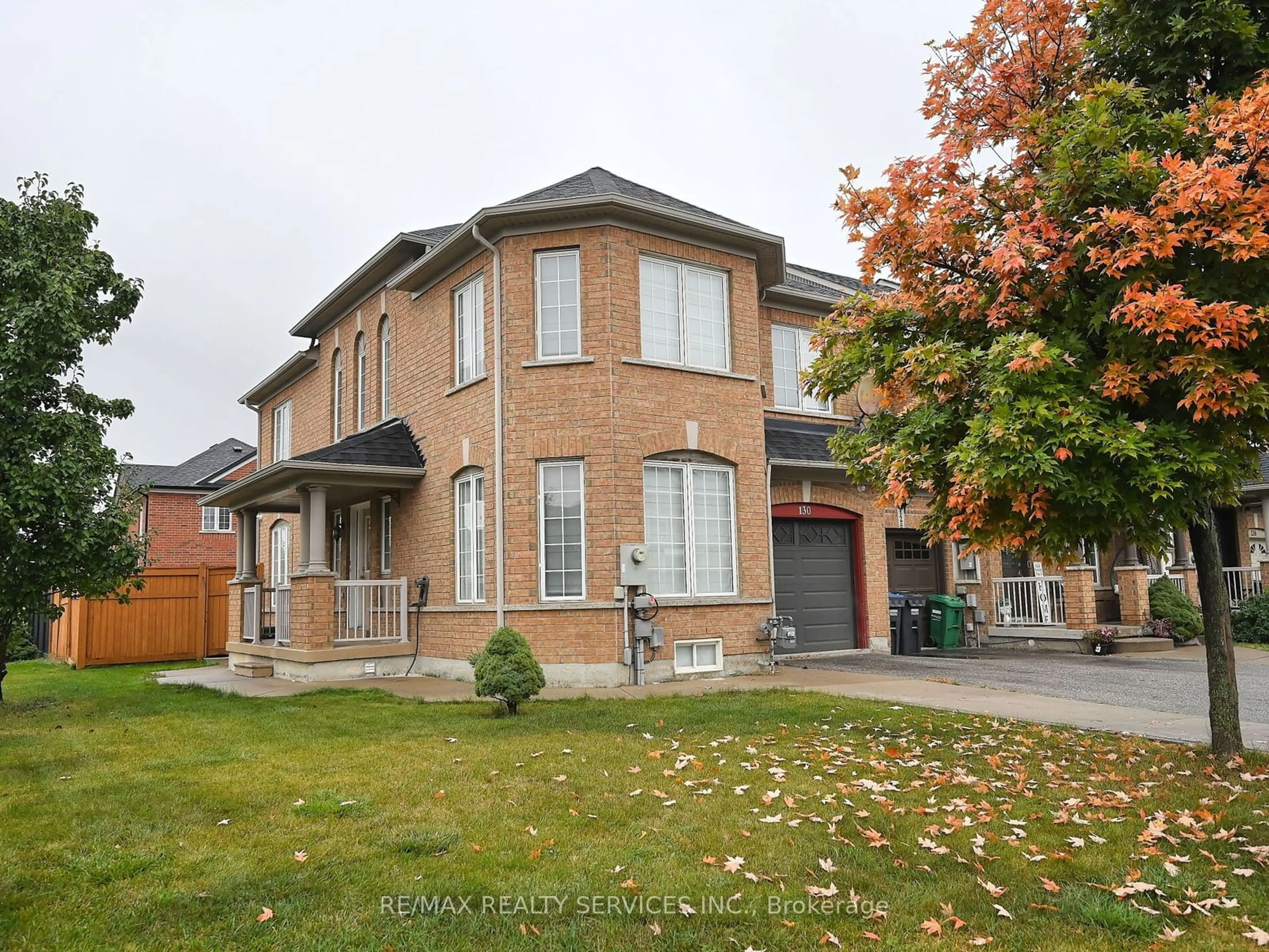 Frontside or backside of a home, the street view for 130 Ocean Ridge Dr, Brampton Ontario L6R 3M1