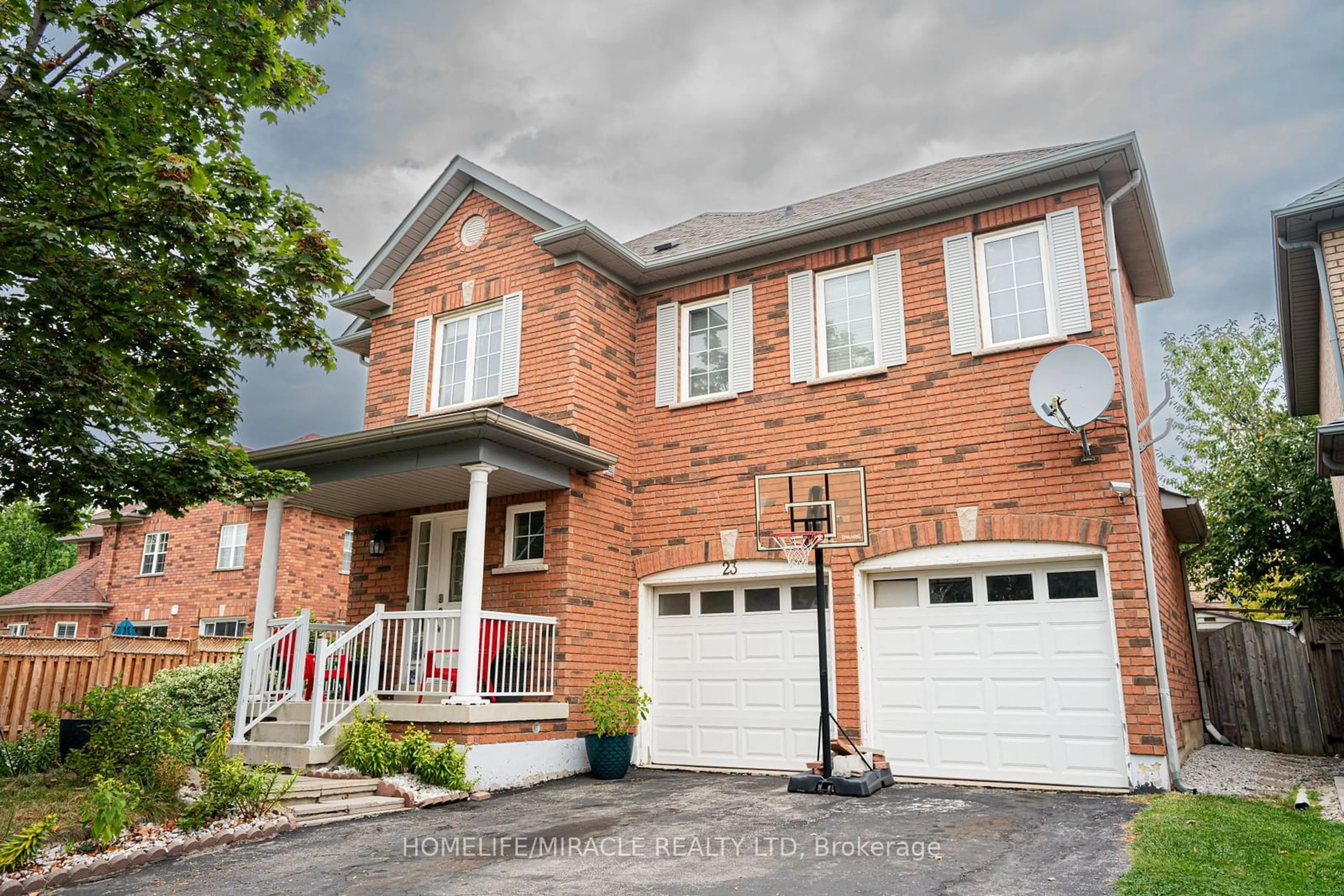 Home with brick exterior material for 23 Badger Ave, Brampton Ontario L6R 1Z2