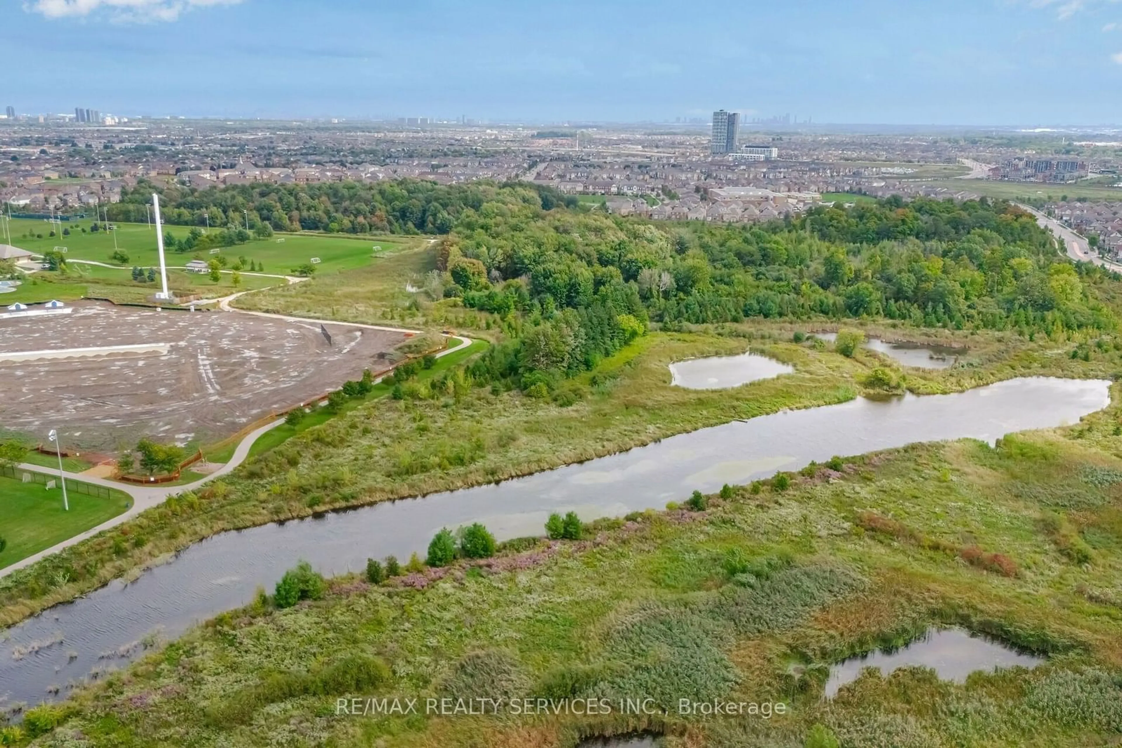 A pic from exterior of the house or condo, the view of lake or river for 225 Veterans Dr #1202, Brampton Ontario L7A 5L7