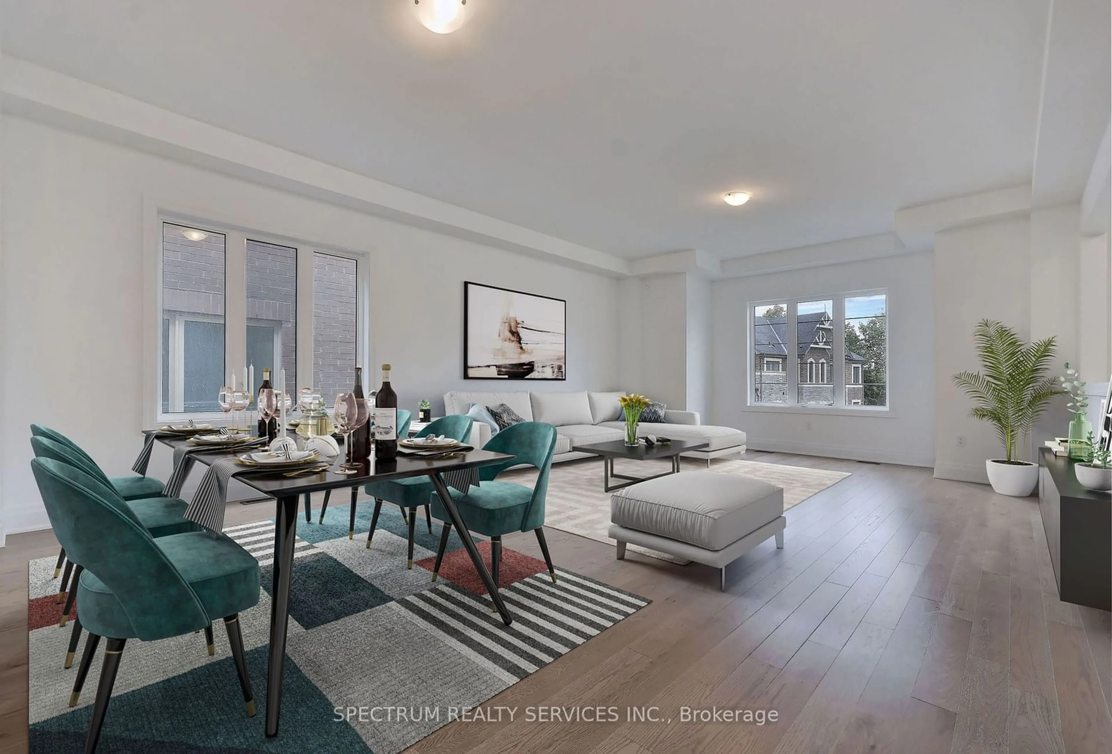 Living room, wood floors for 17 Swamp Sparrow Crt, Caledon Ontario L7C 4M7