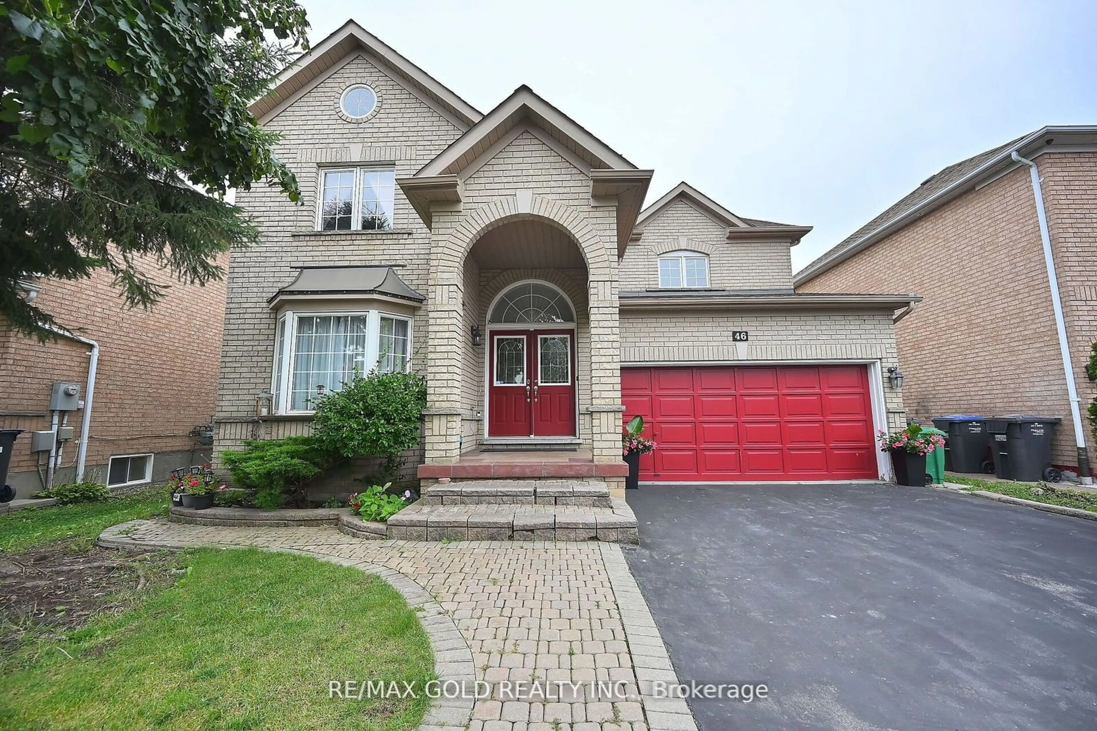 Home with brick exterior material for 46 Mint Leaf Blvd, Brampton Ontario L6Z 3B7