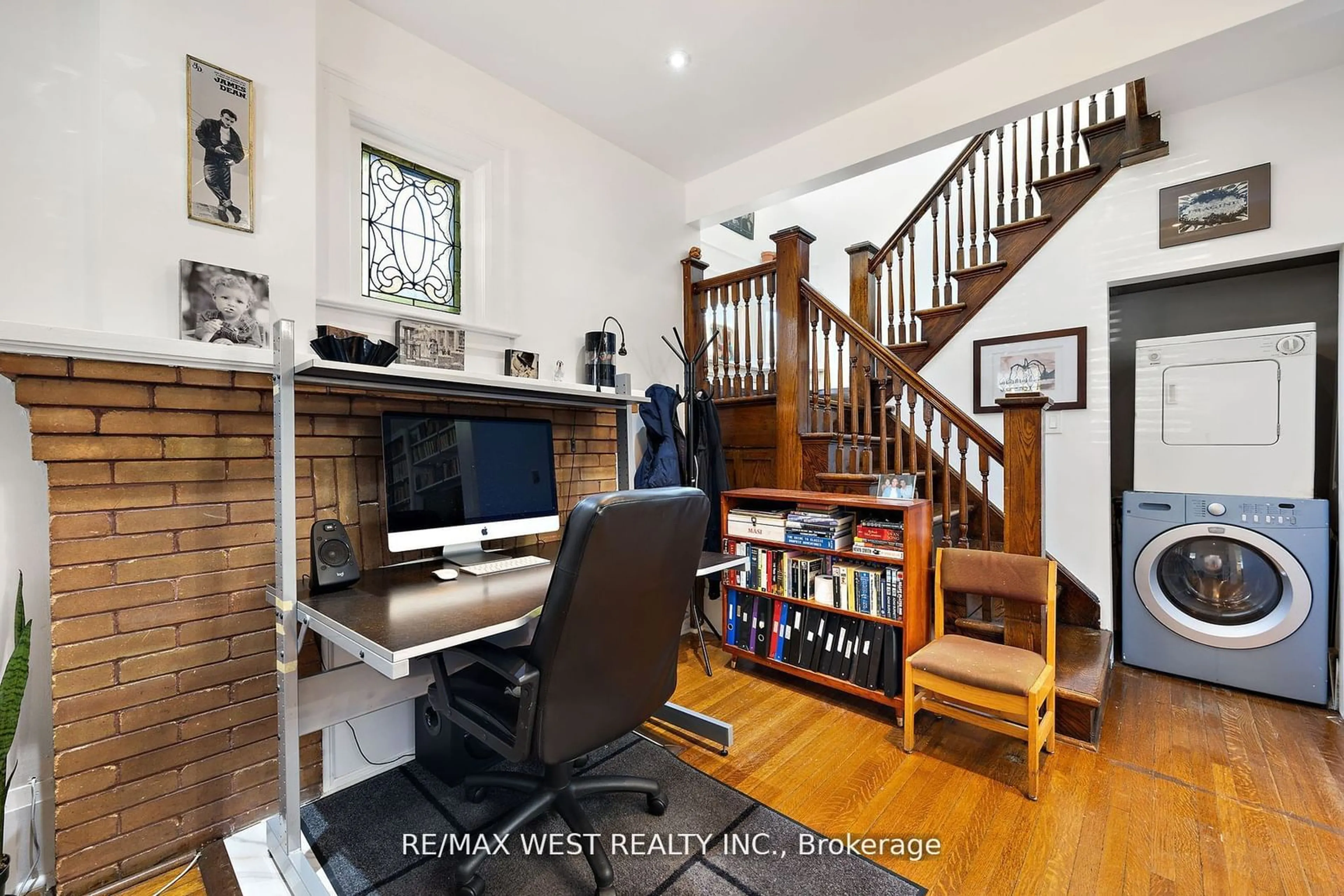 Indoor entryway, wood floors for 76 Rosemount Ave, Toronto Ontario M9N 3B3