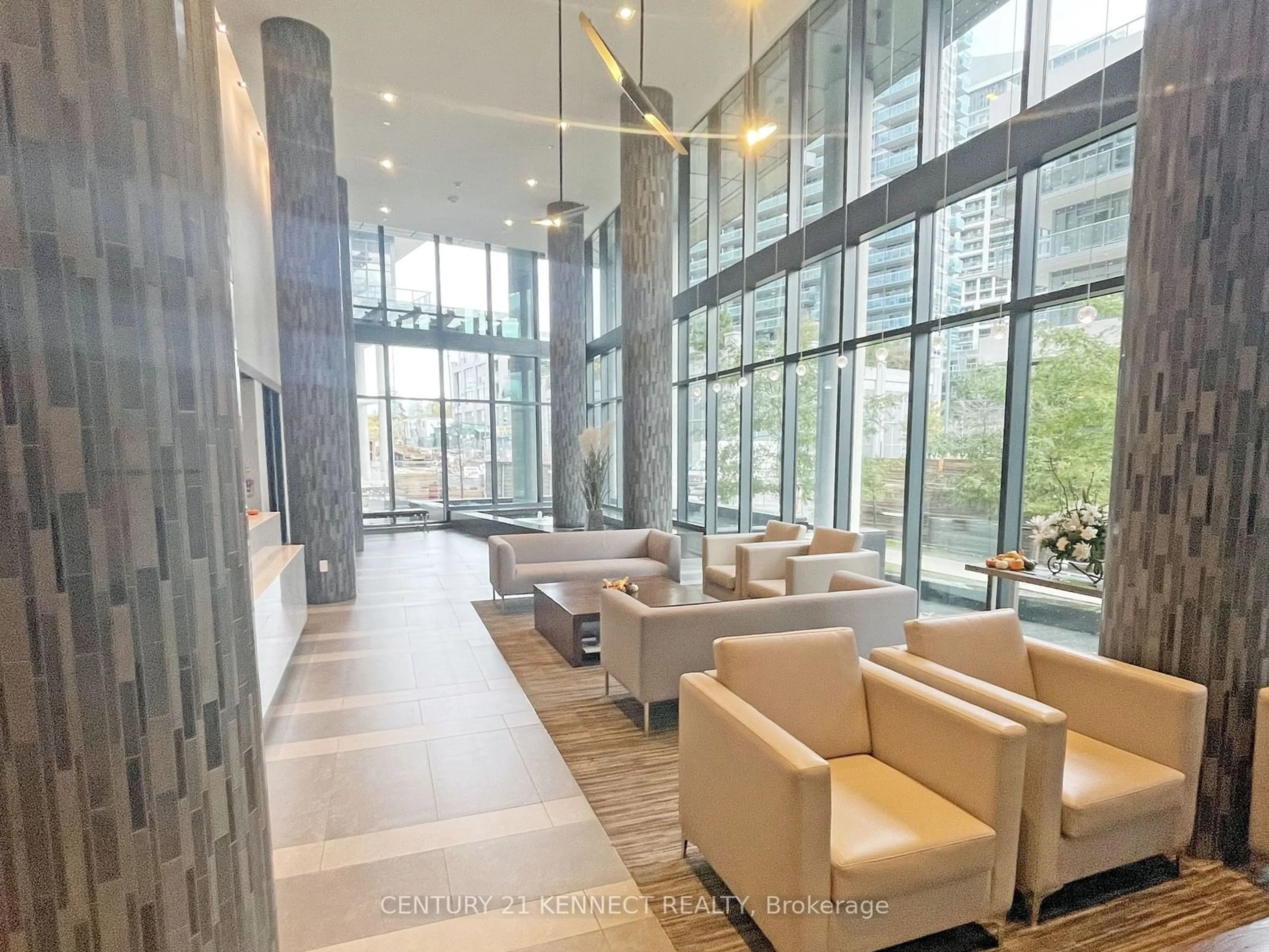 Indoor lobby for 39 Annie Craig Dr #1602, Toronto Ontario M8V 0C5