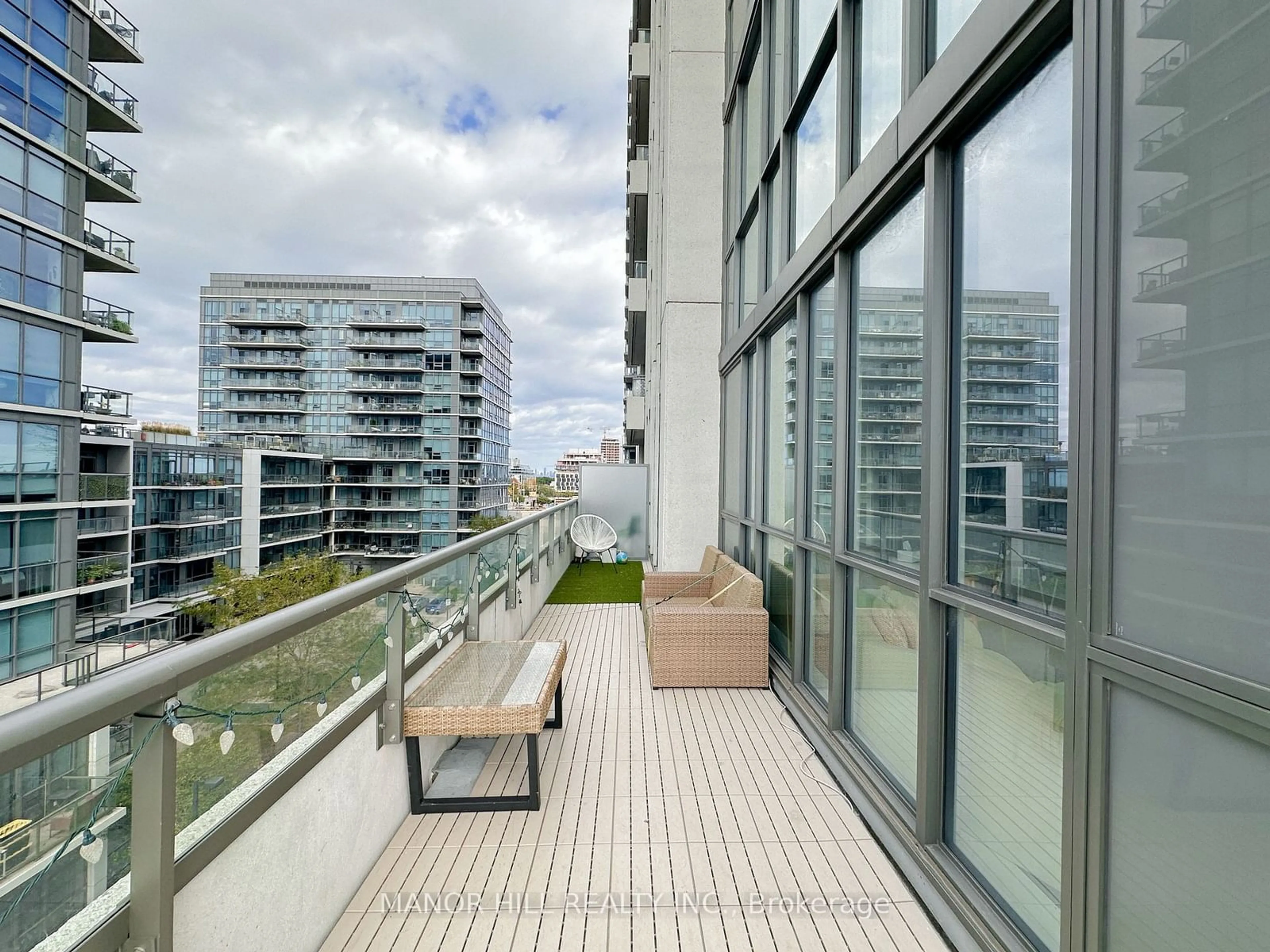 Balcony in the apartment for 15 Zorra St #408, Toronto Ontario M8Z 4Z6