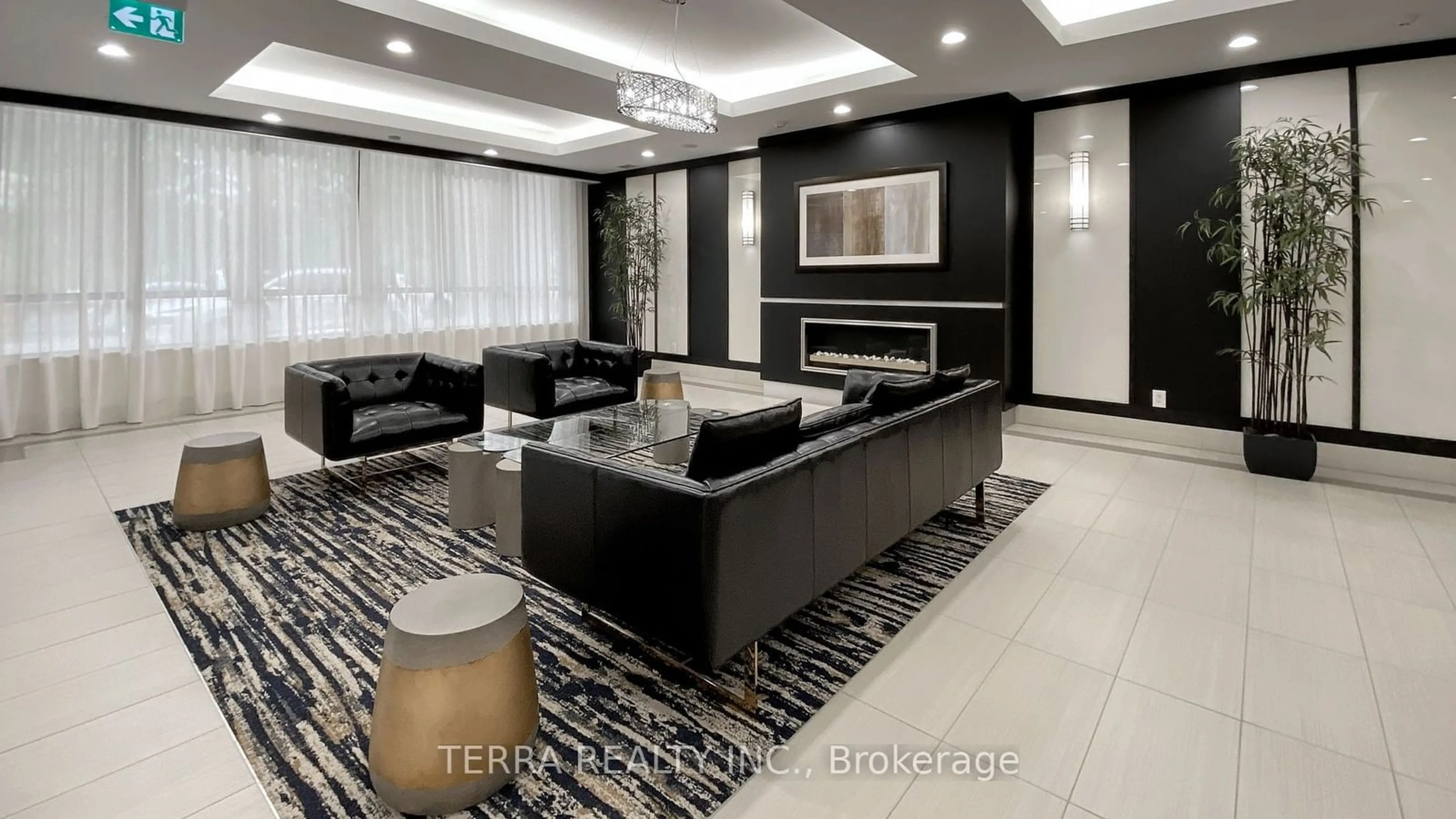 Indoor lobby, carpet floors for 55 De Boers Dr #LPH09, Toronto Ontario M3J 0G5