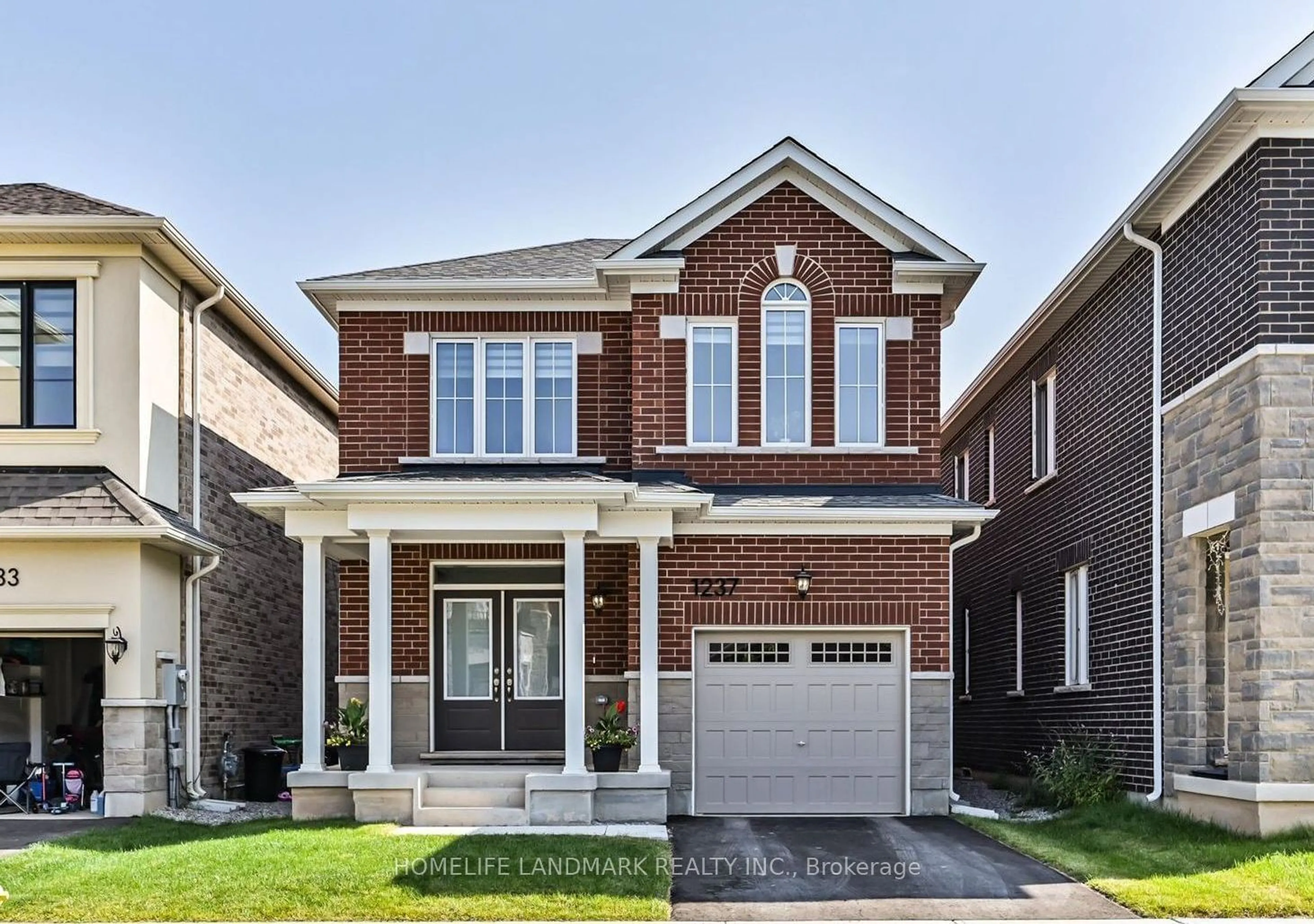 Home with brick exterior material for 1237 Muskoka Hts, Milton Ontario L9E 1Y6