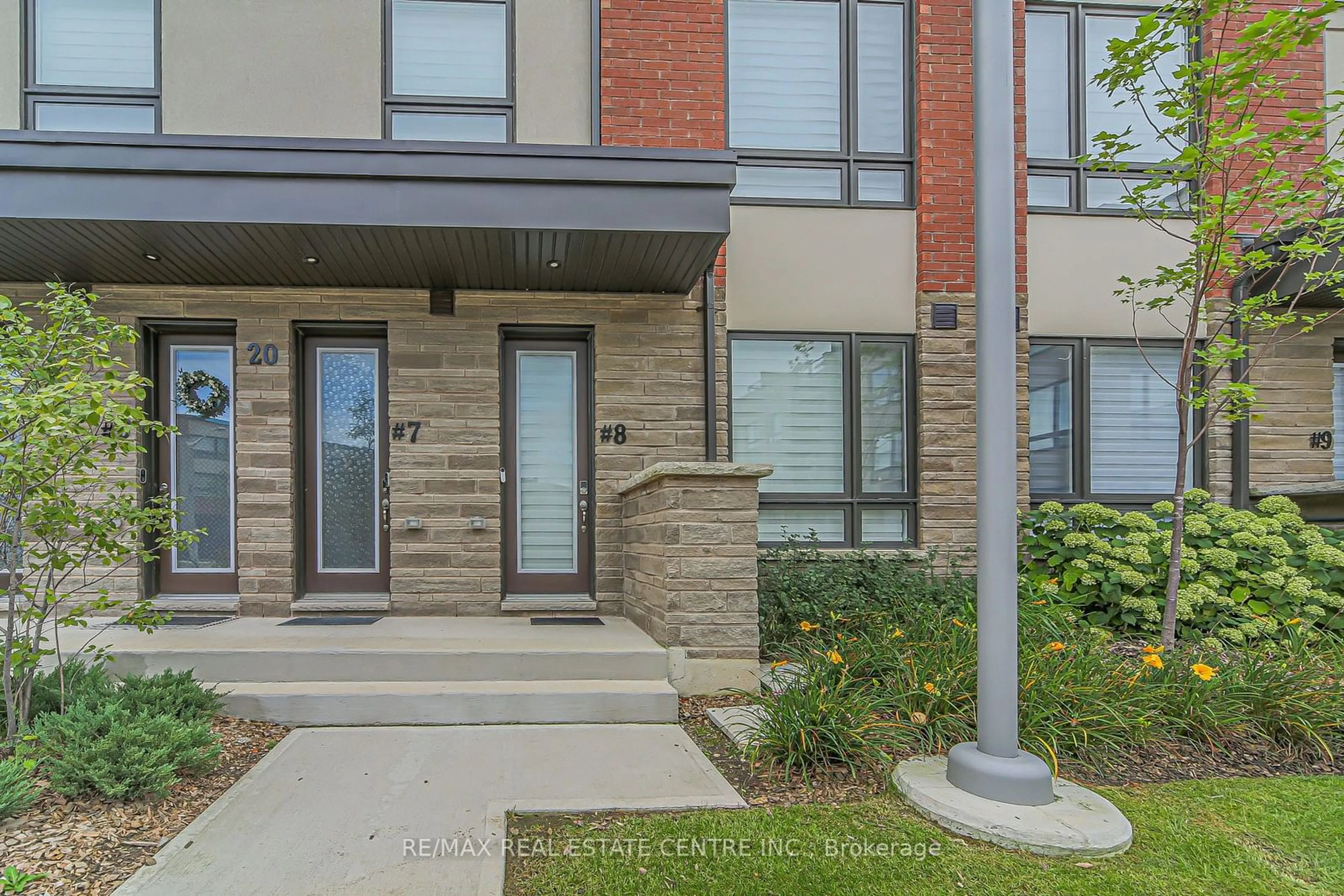 A pic from exterior of the house or condo, the street view for 20 Woodstream Dr #8, Toronto Ontario M9W 0G1