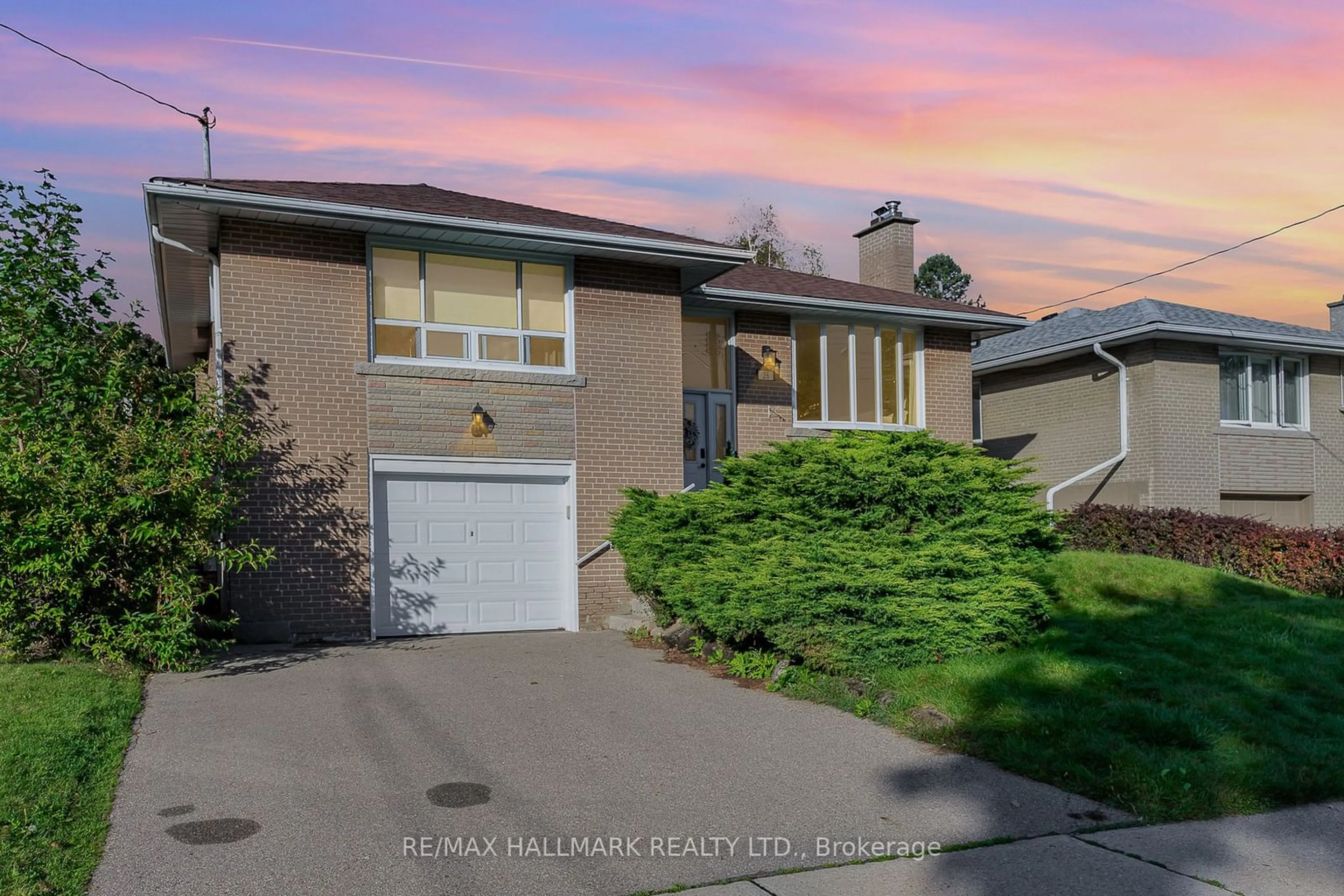 Frontside or backside of a home, the street view for 26 Breadner Dr, Toronto Ontario M9R 3M4