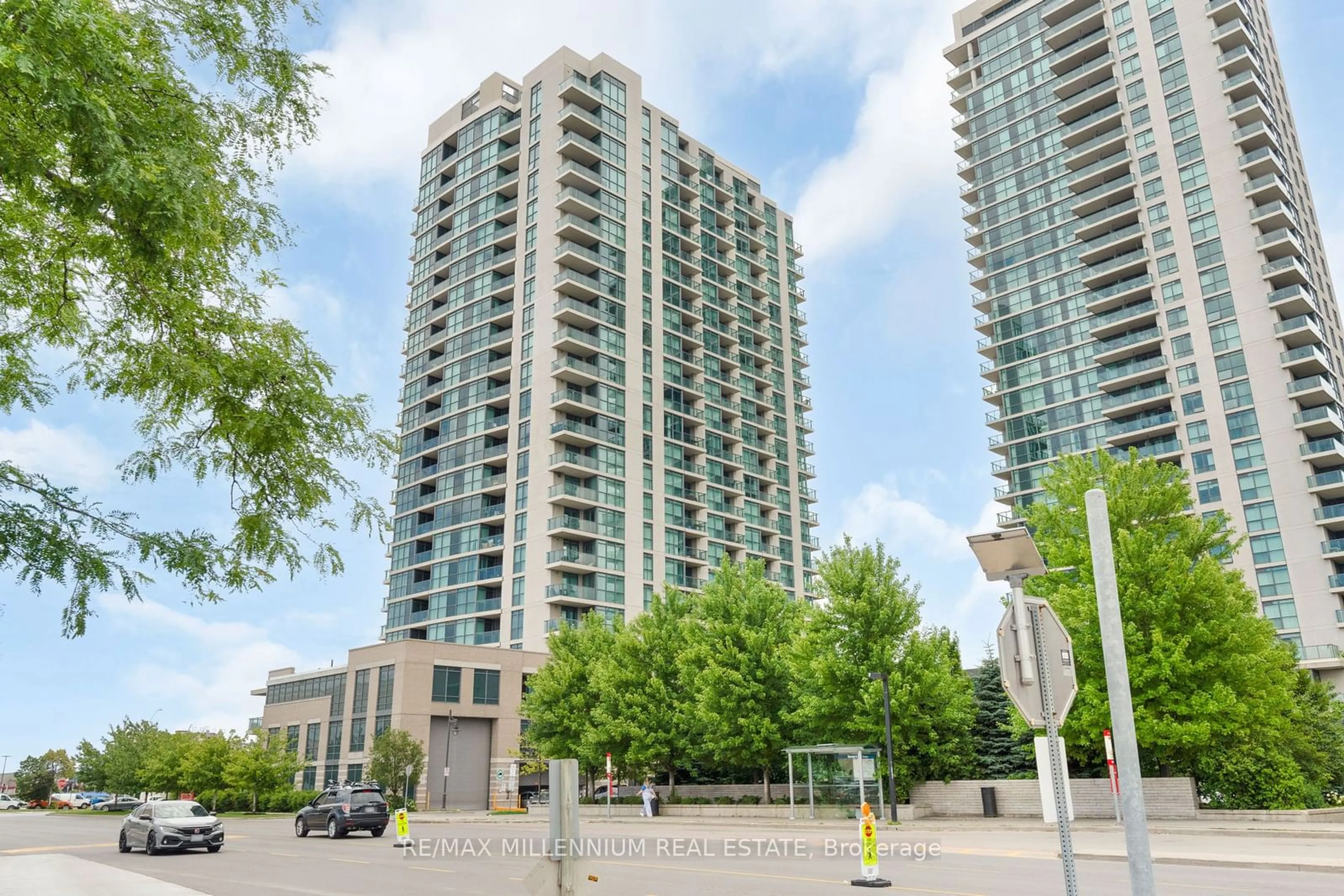 A pic from exterior of the house or condo, the front or back of building for 205 Sherway Gardens Rd #2404, Toronto Ontario M9C 0A5