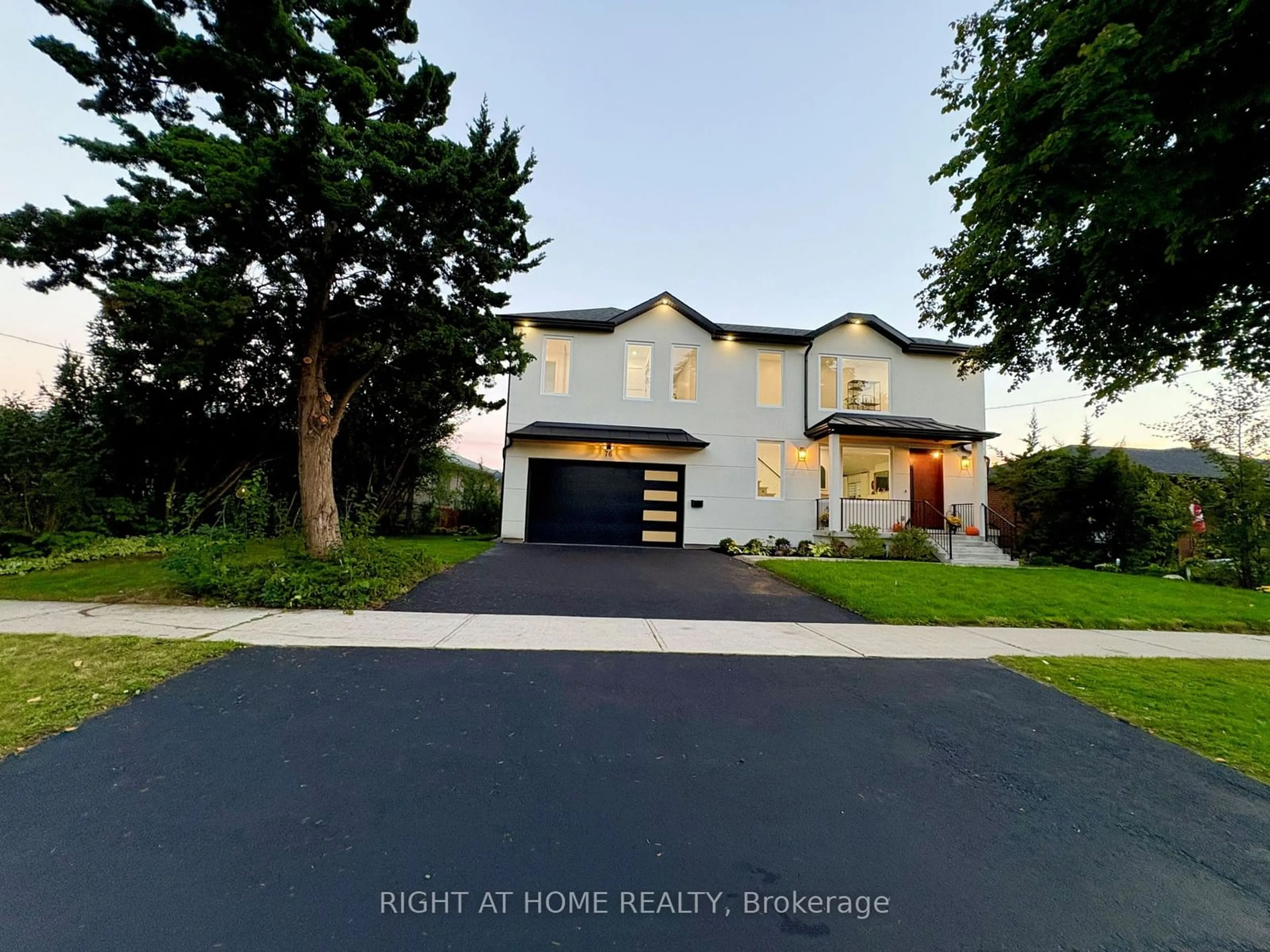 Frontside or backside of a home, the street view for 76 Dalegrove Cres, Toronto Ontario M9B 6A9