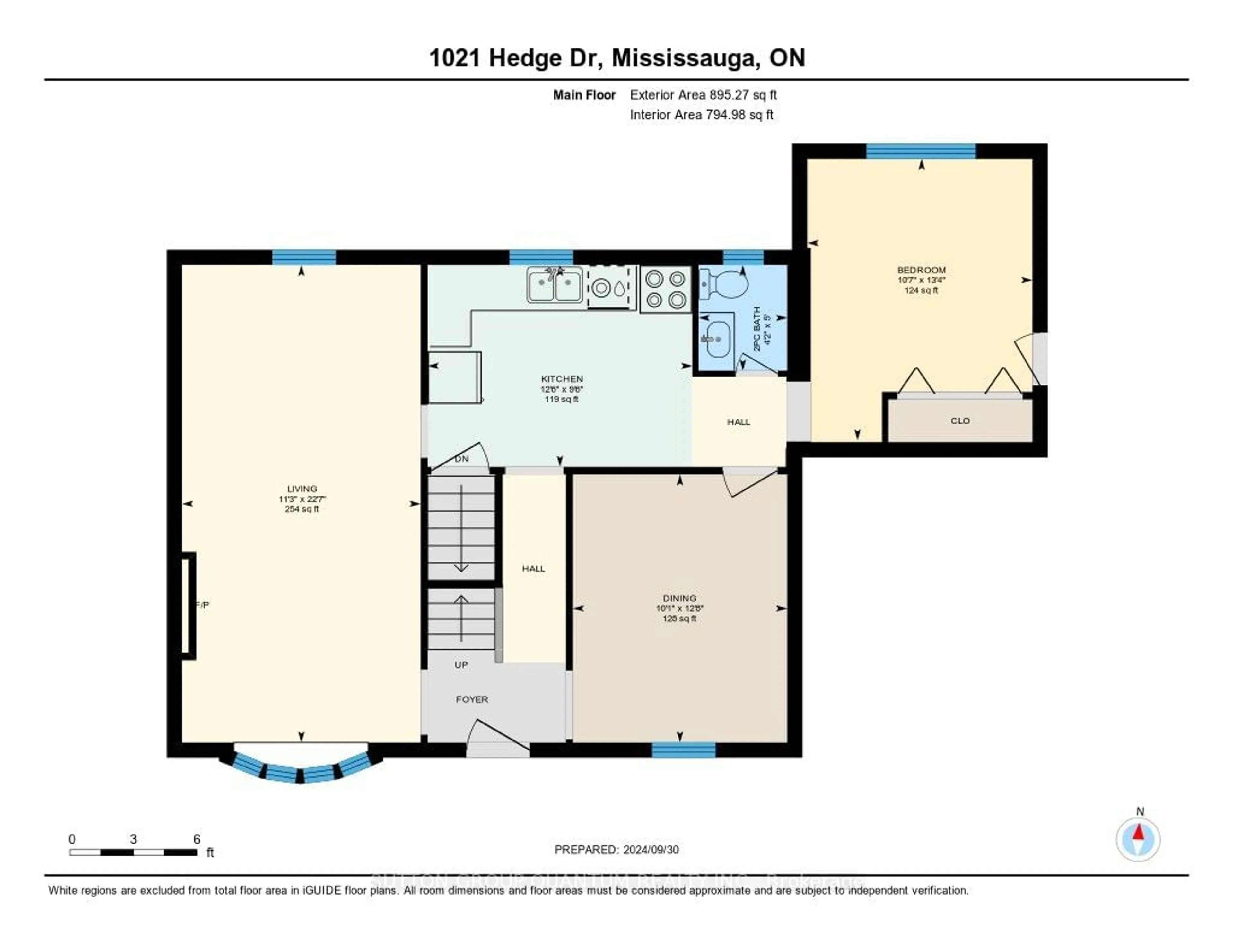 Floor plan for 1021 Hedge Dr, Mississauga Ontario L4Y 1G3