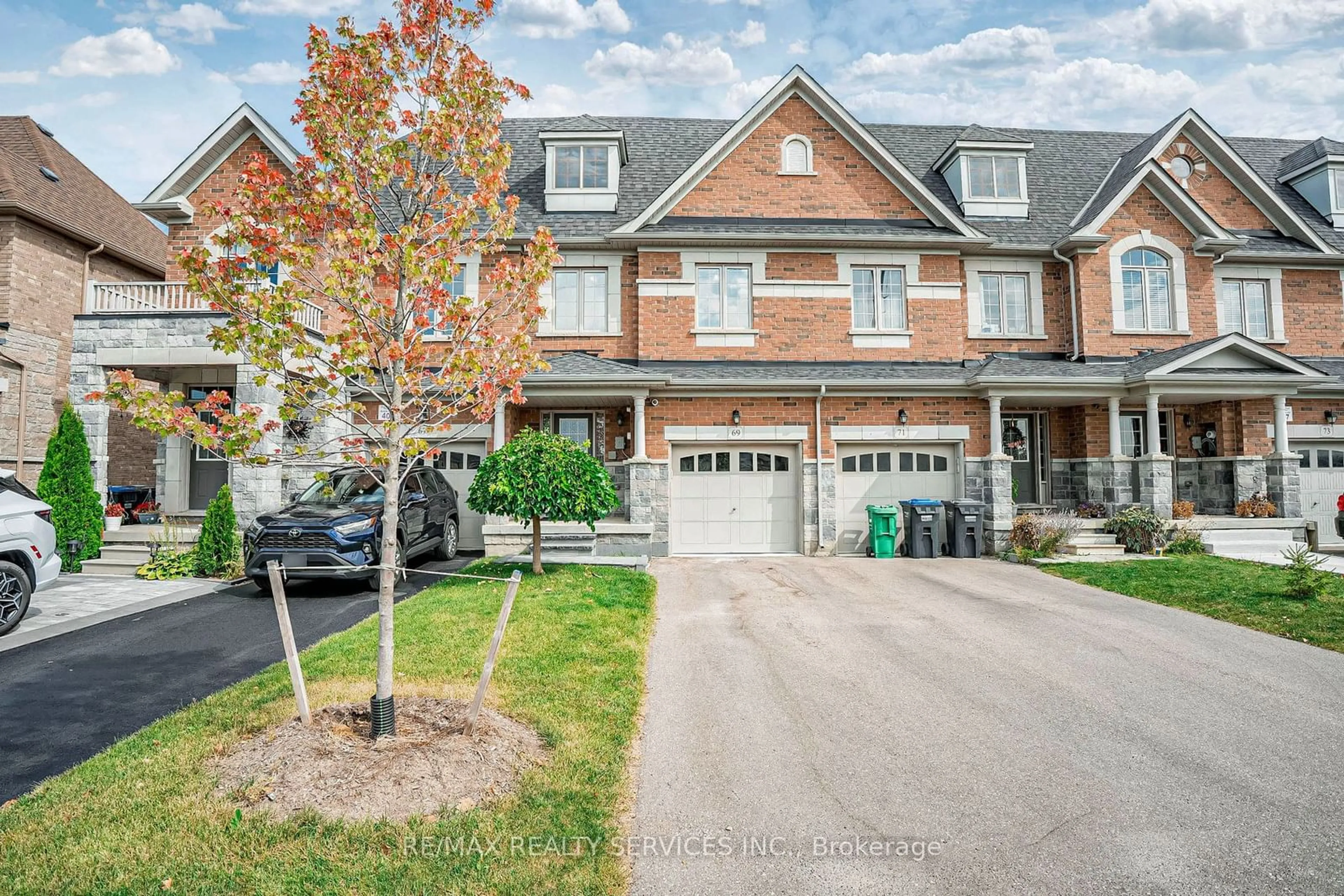 A pic from exterior of the house or condo, the street view for 69 Agava St, Brampton Ontario L7A 4S4