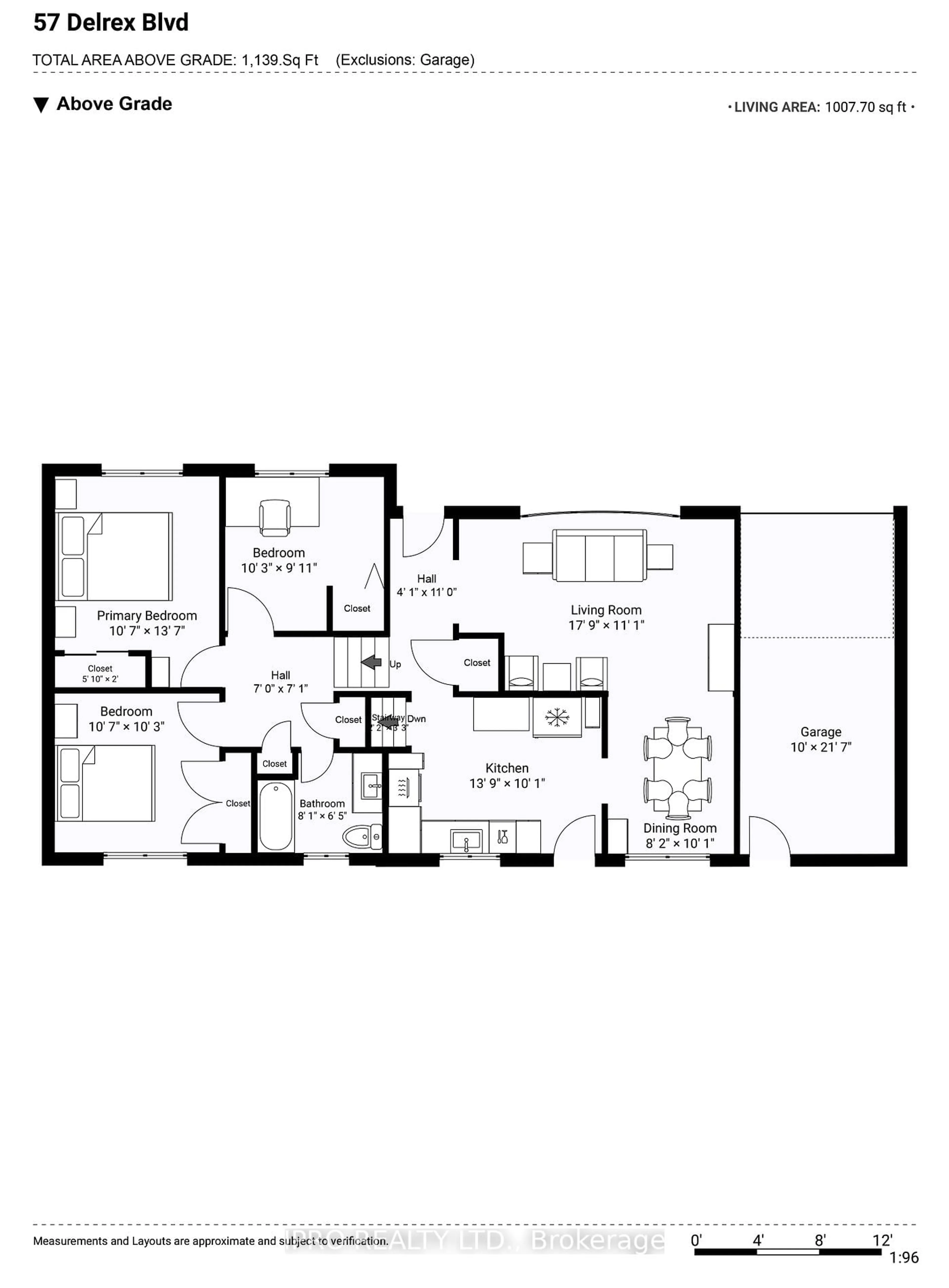 Floor plan for 57 Delrex Blvd, Halton Hills Ontario L7G 3Y5