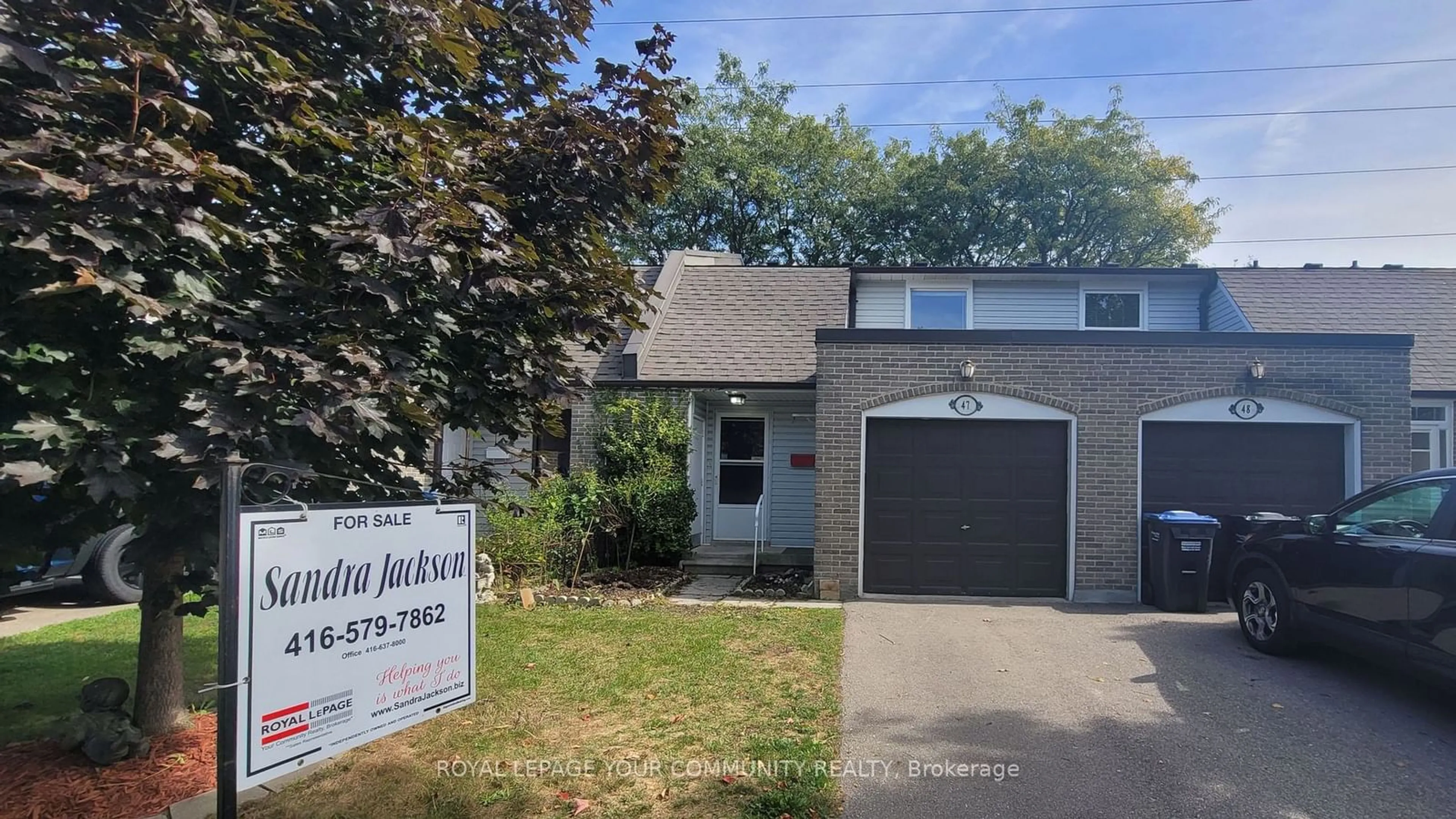 Frontside or backside of a home, the street view for 2440 Bromsgrove Rd #47, Mississauga Ontario L5J 4J7