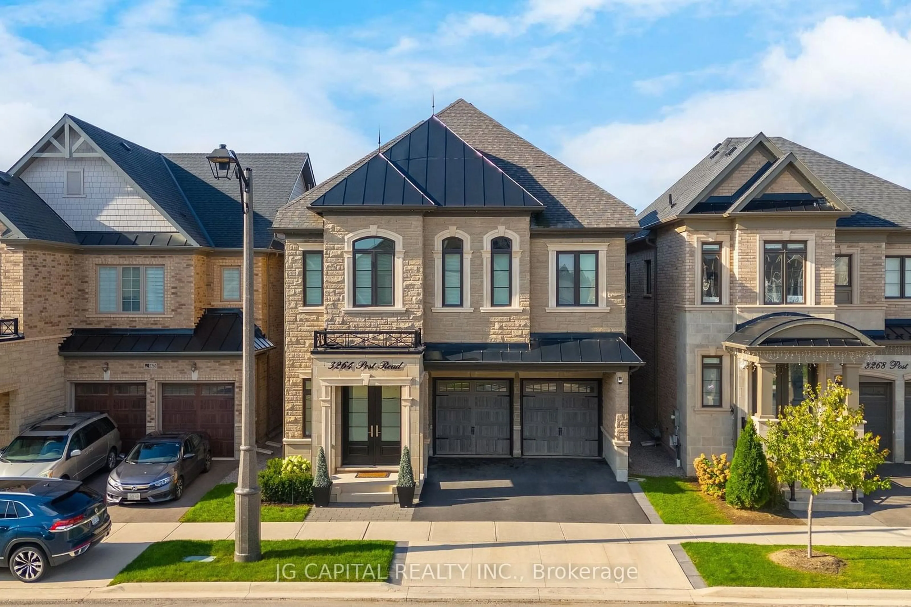 Frontside or backside of a home, the street view for 3264 Post Rd, Oakville Ontario L6H 1L2