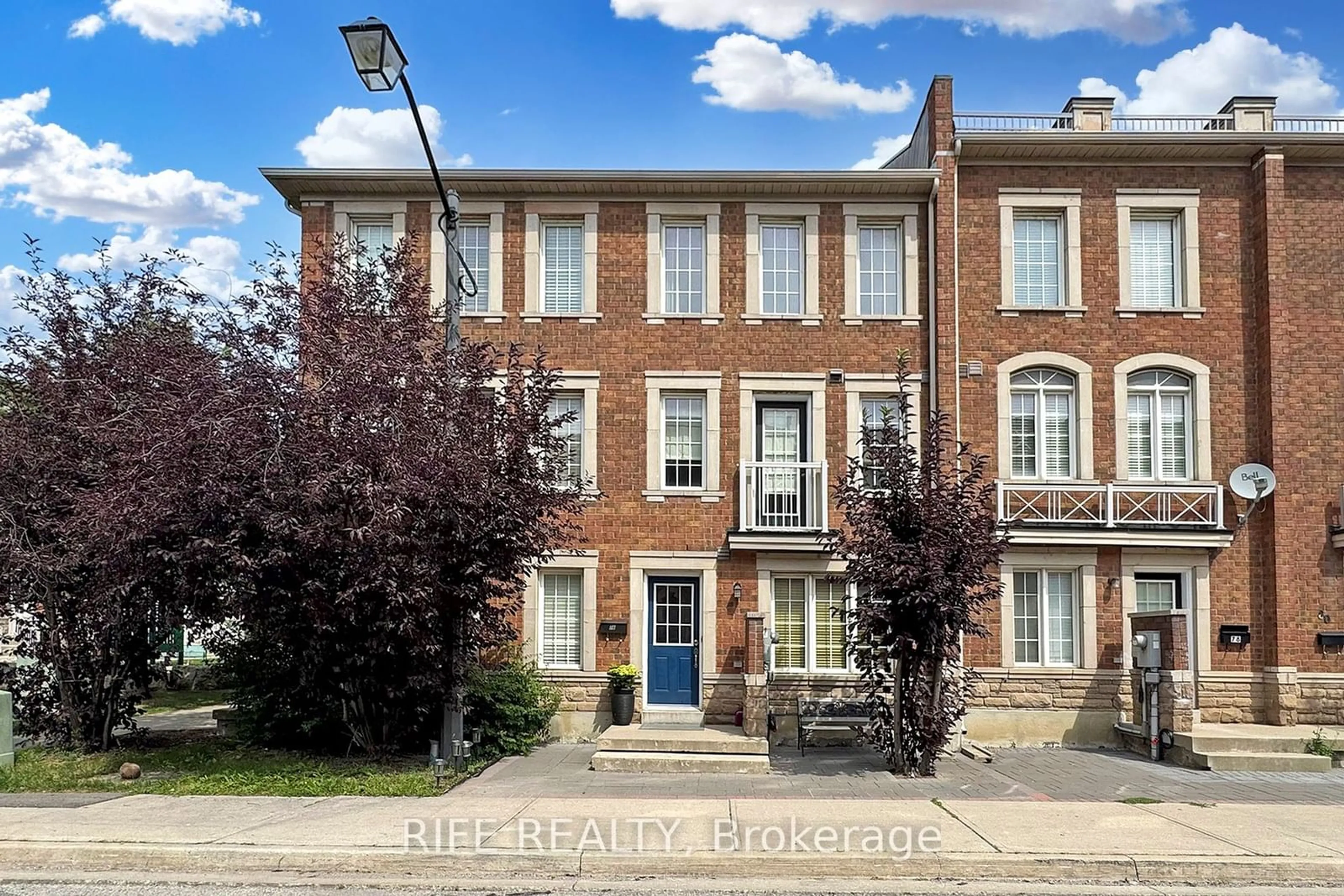 A pic from exterior of the house or condo, the street view for 76 Joseph Griffith Lane, Toronto Ontario M3L 0C7