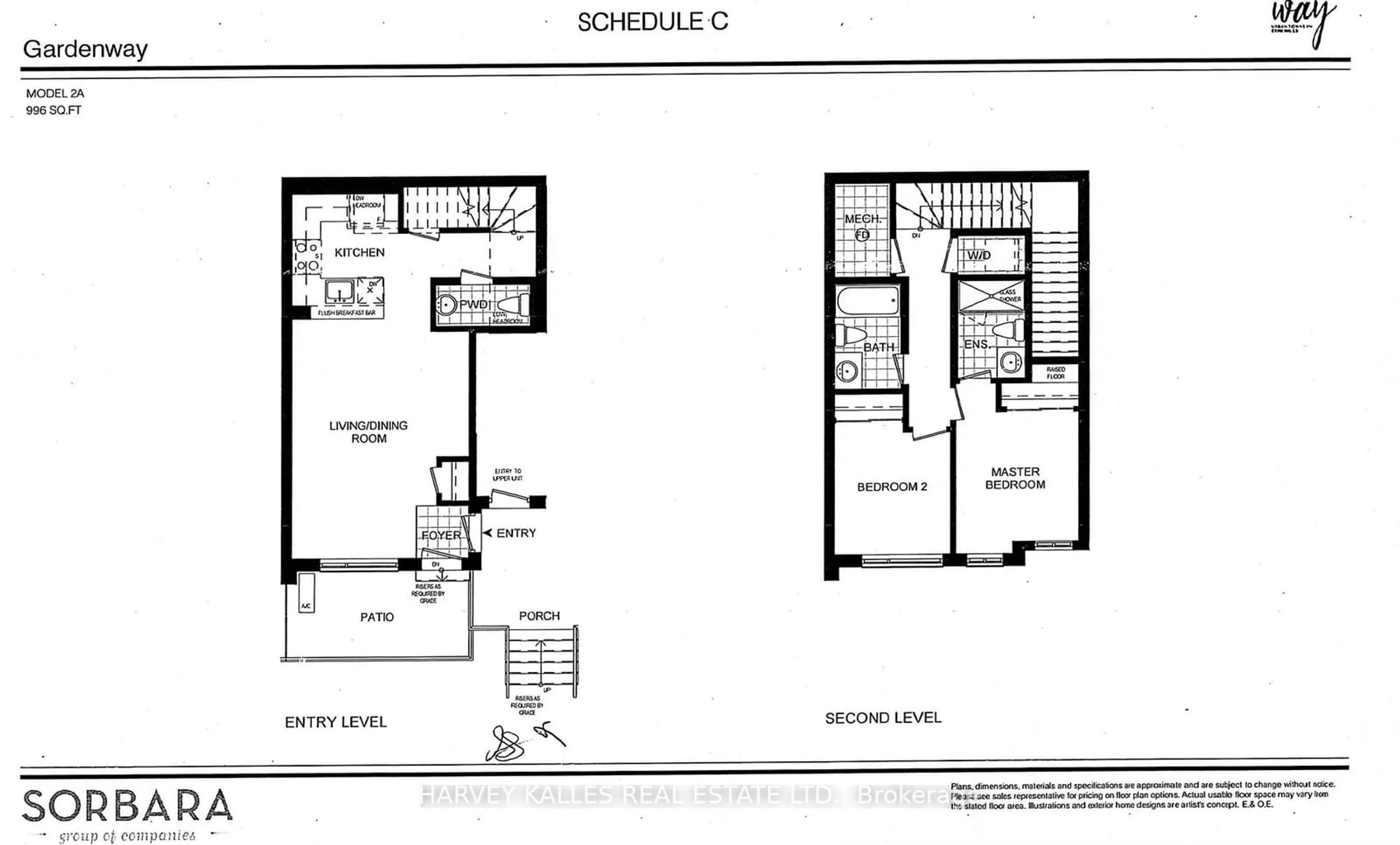 Floor plan for 3546 Colonial Dr #6, Mississauga Ontario L5L 0C1