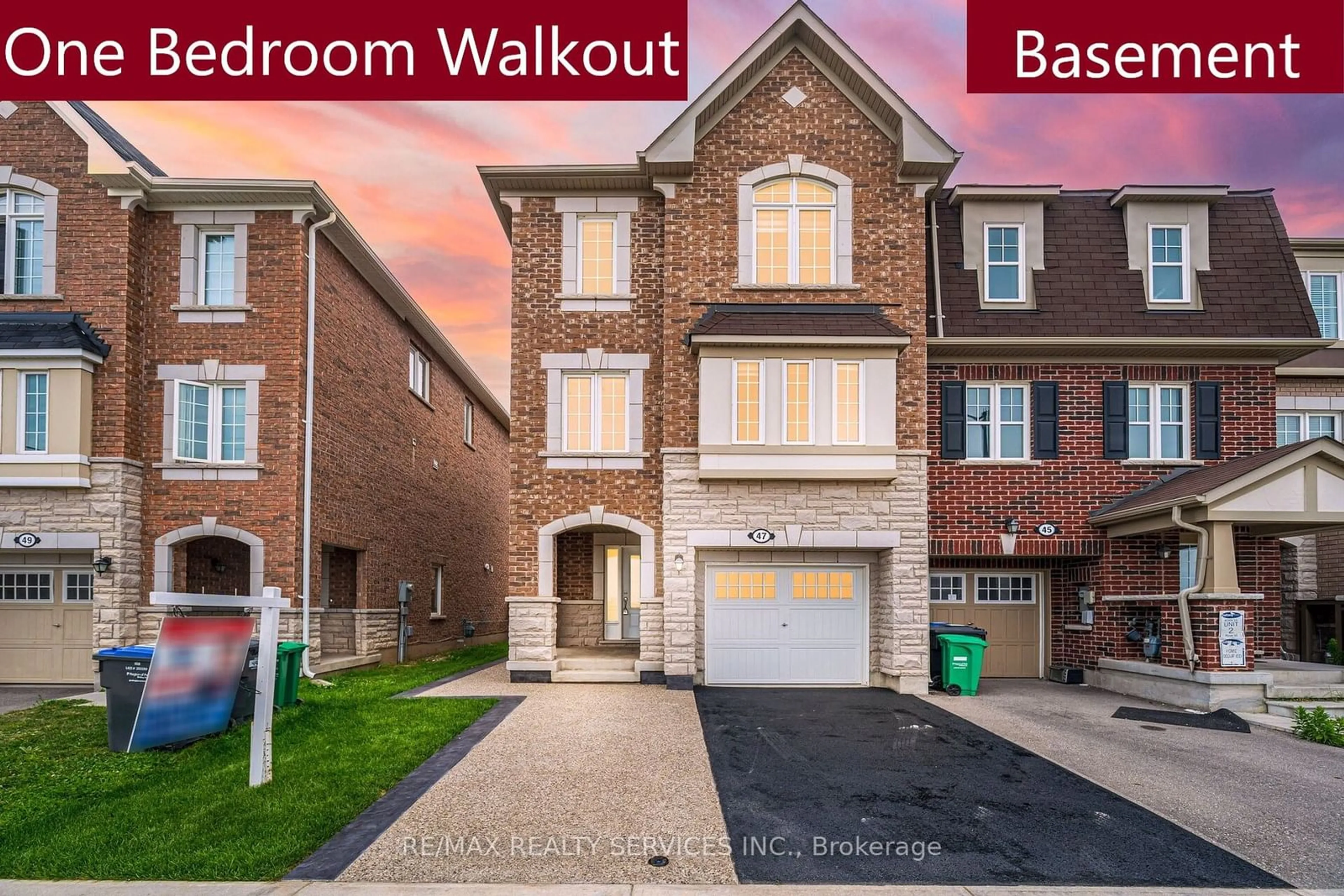 Home with brick exterior material for 47 Baycliffe Cres, Brampton Ontario L7A 3Z3