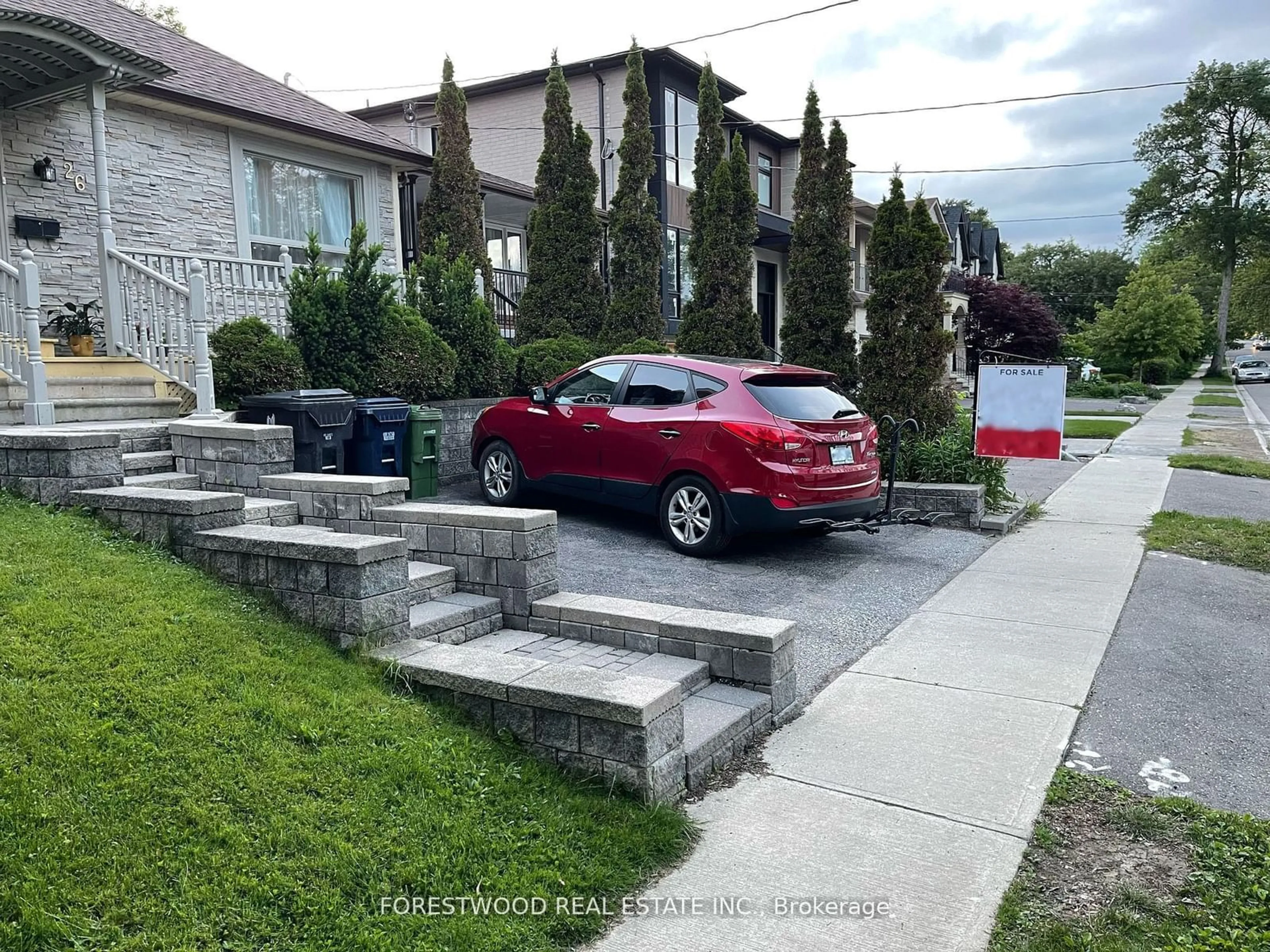 Frontside or backside of a home, the street view for 26 Thirty Eighth St, Toronto Ontario M8W 3L9