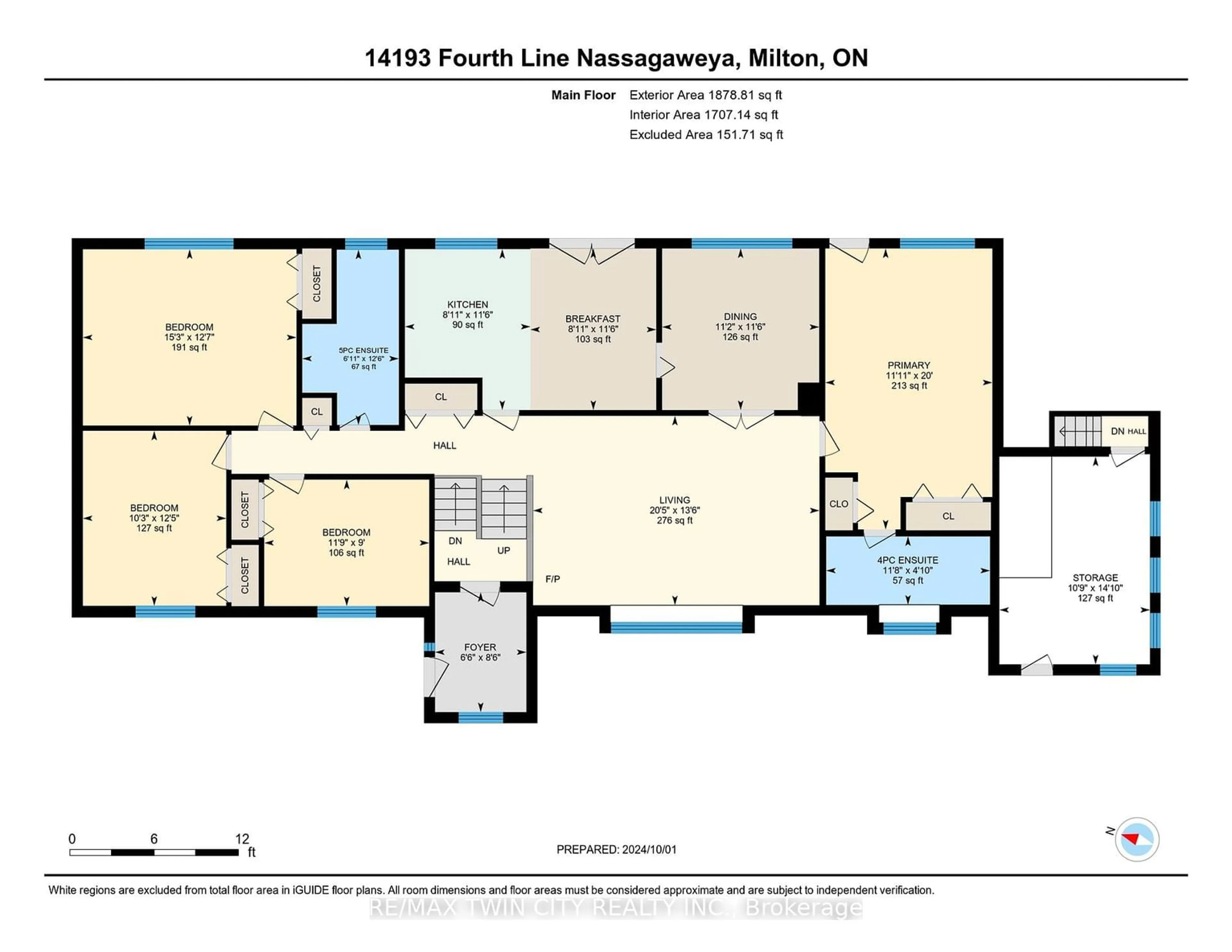 Floor plan for 14193 4th Line, Milton Ontario N0B 2K0