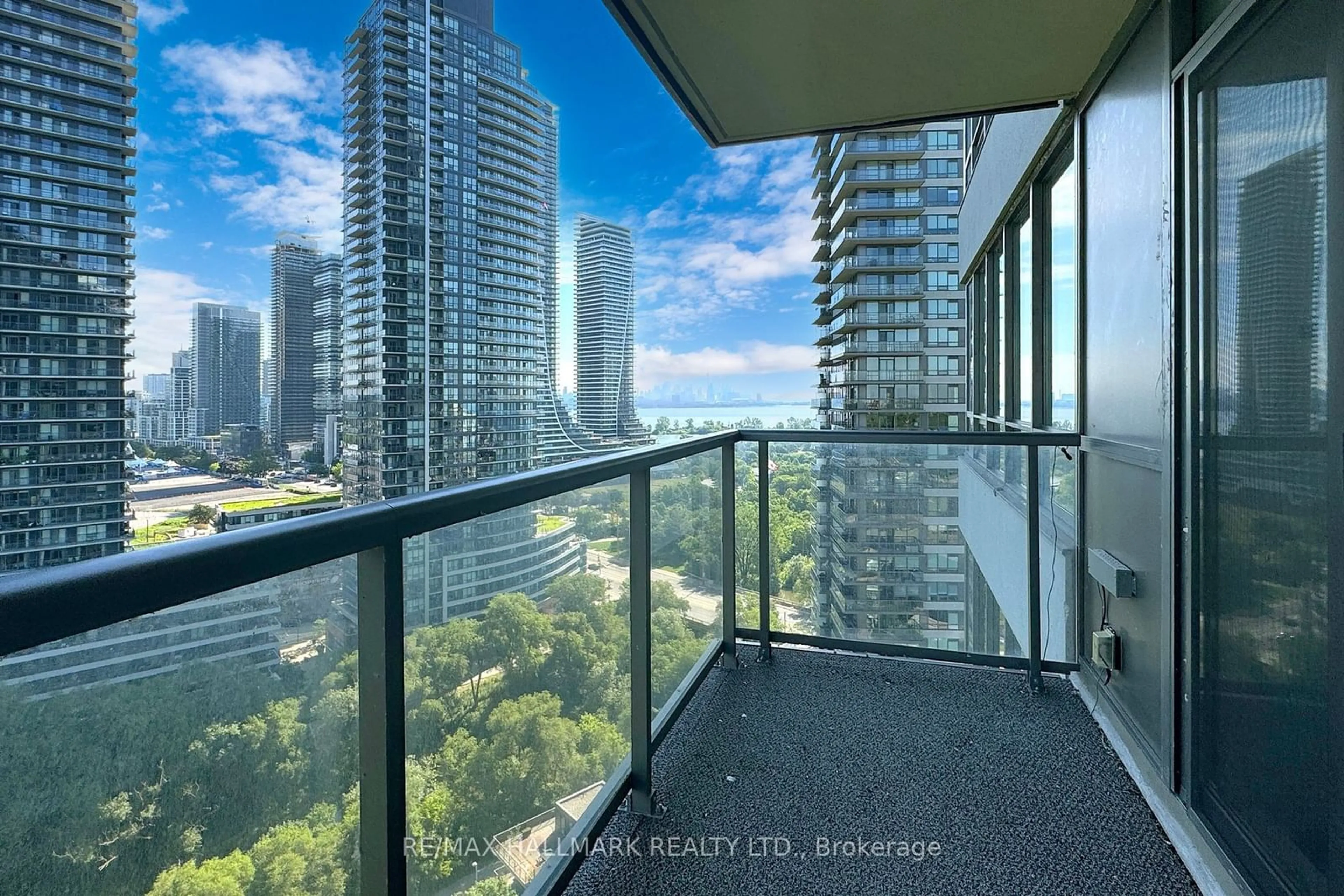 Balcony in the apartment for 15 Legion Rd #1806, Toronto Ontario M8V 0A9