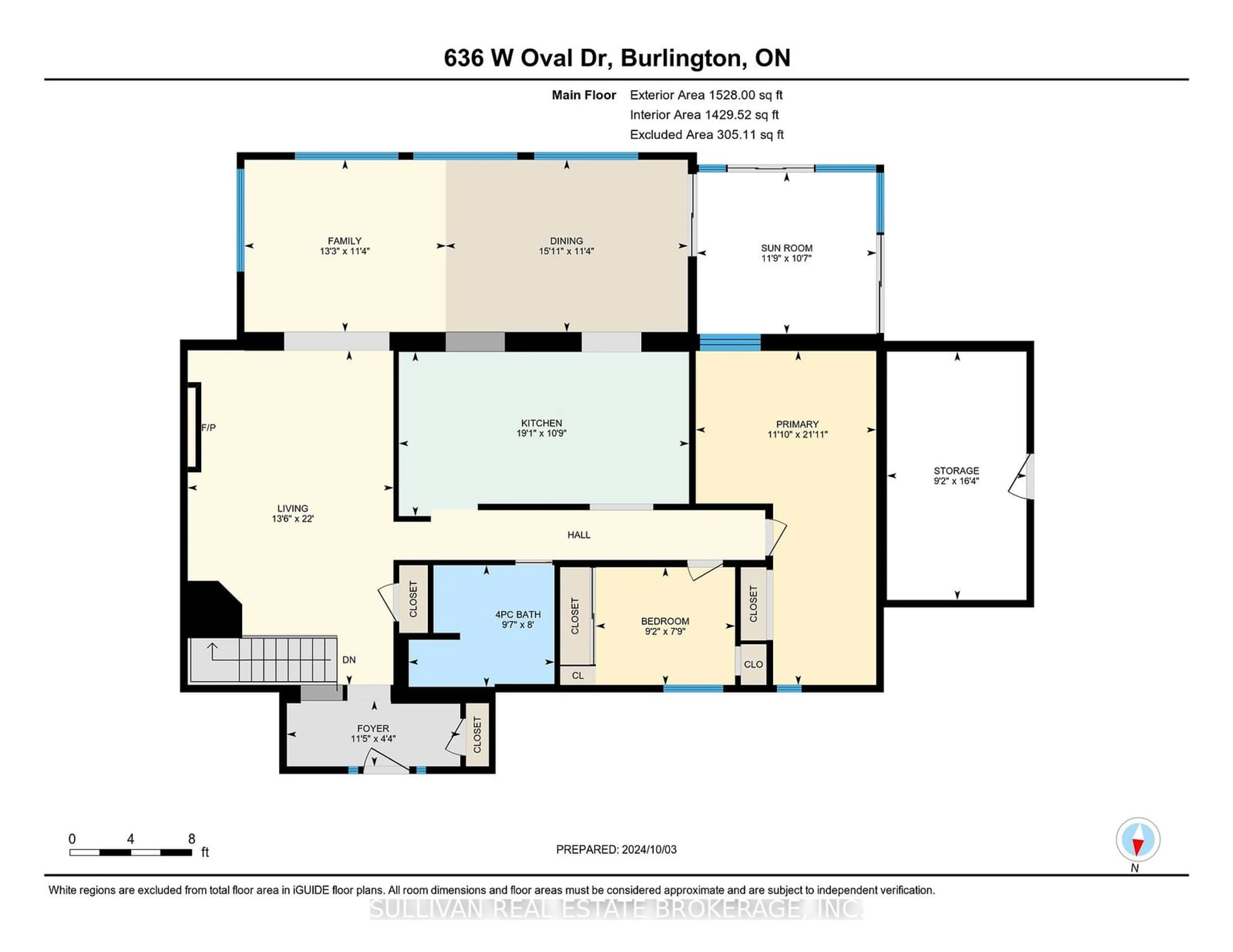 Floor plan for 636 West Oval Dr, Burlington Ontario L7T 1B9