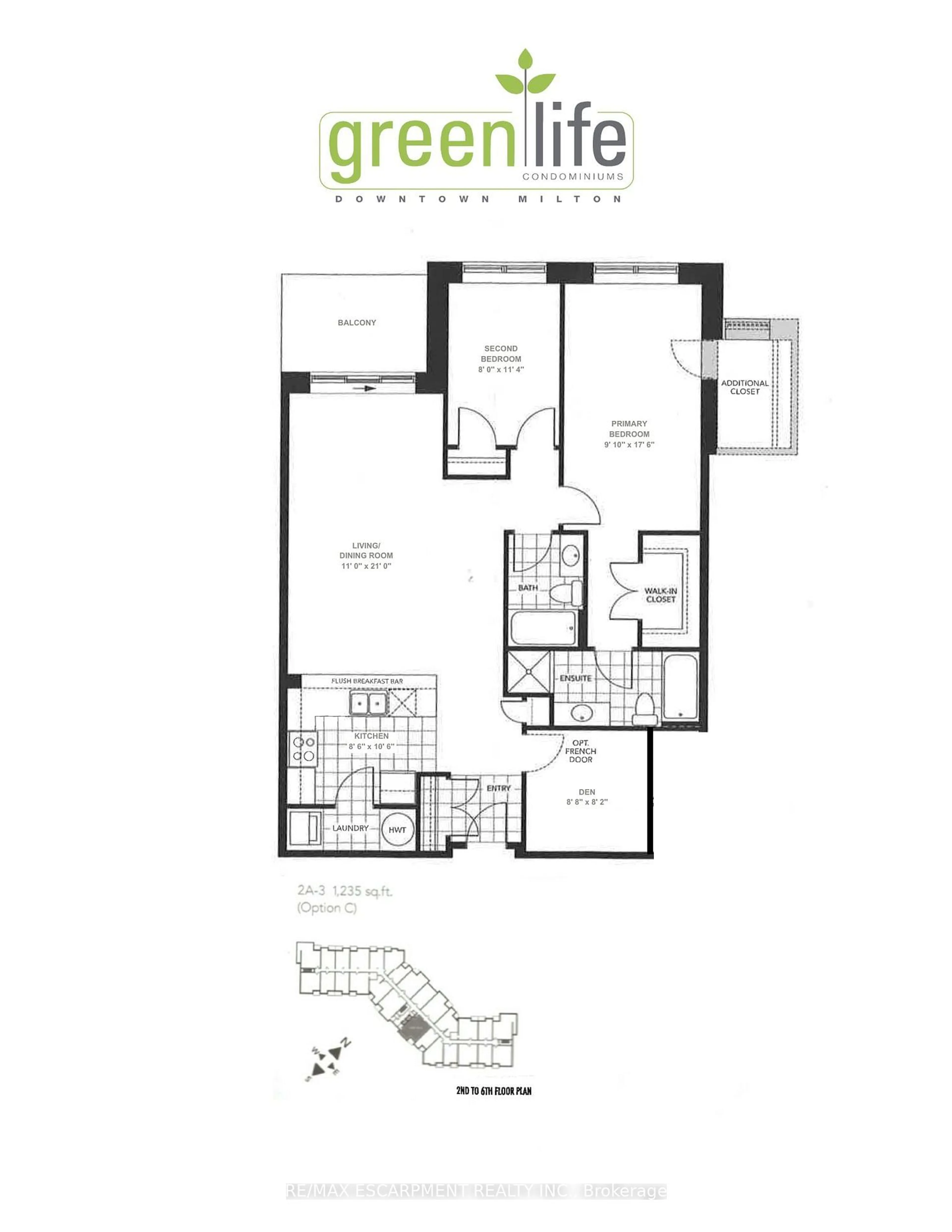 Floor plan for 383 Main St #212, Milton Ontario L9T 8K8