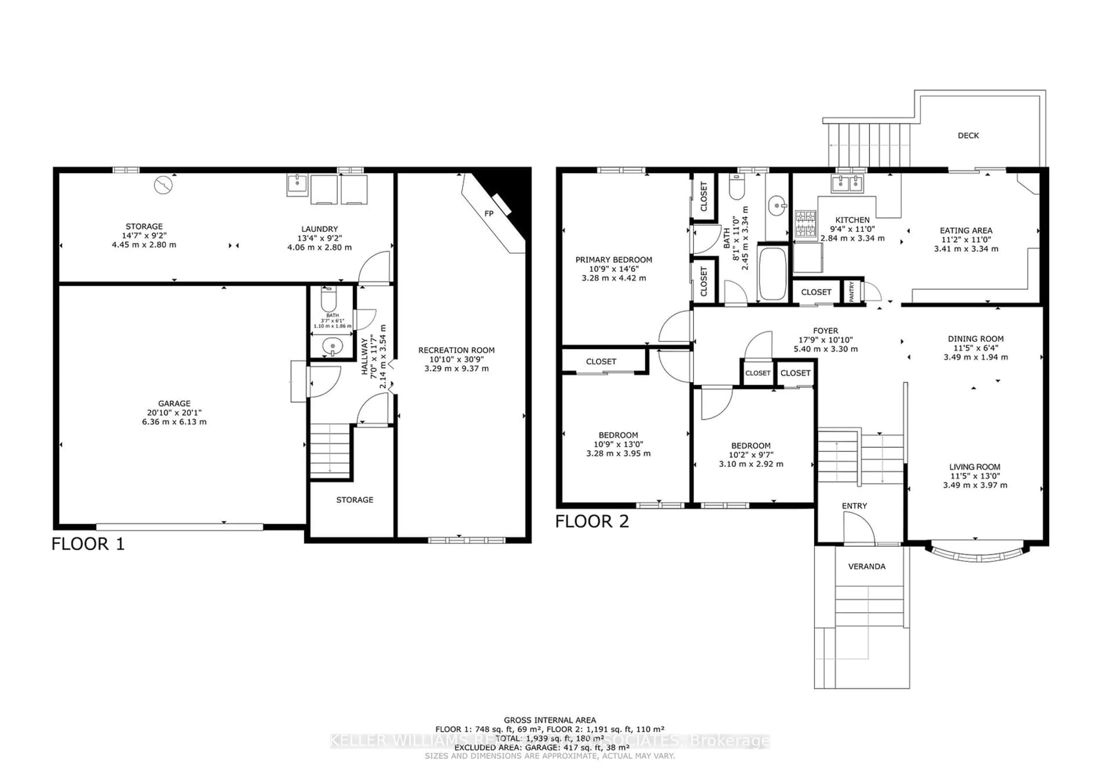 Floor plan for 18 Terry Crt, Halton Hills Ontario L7G 1P4