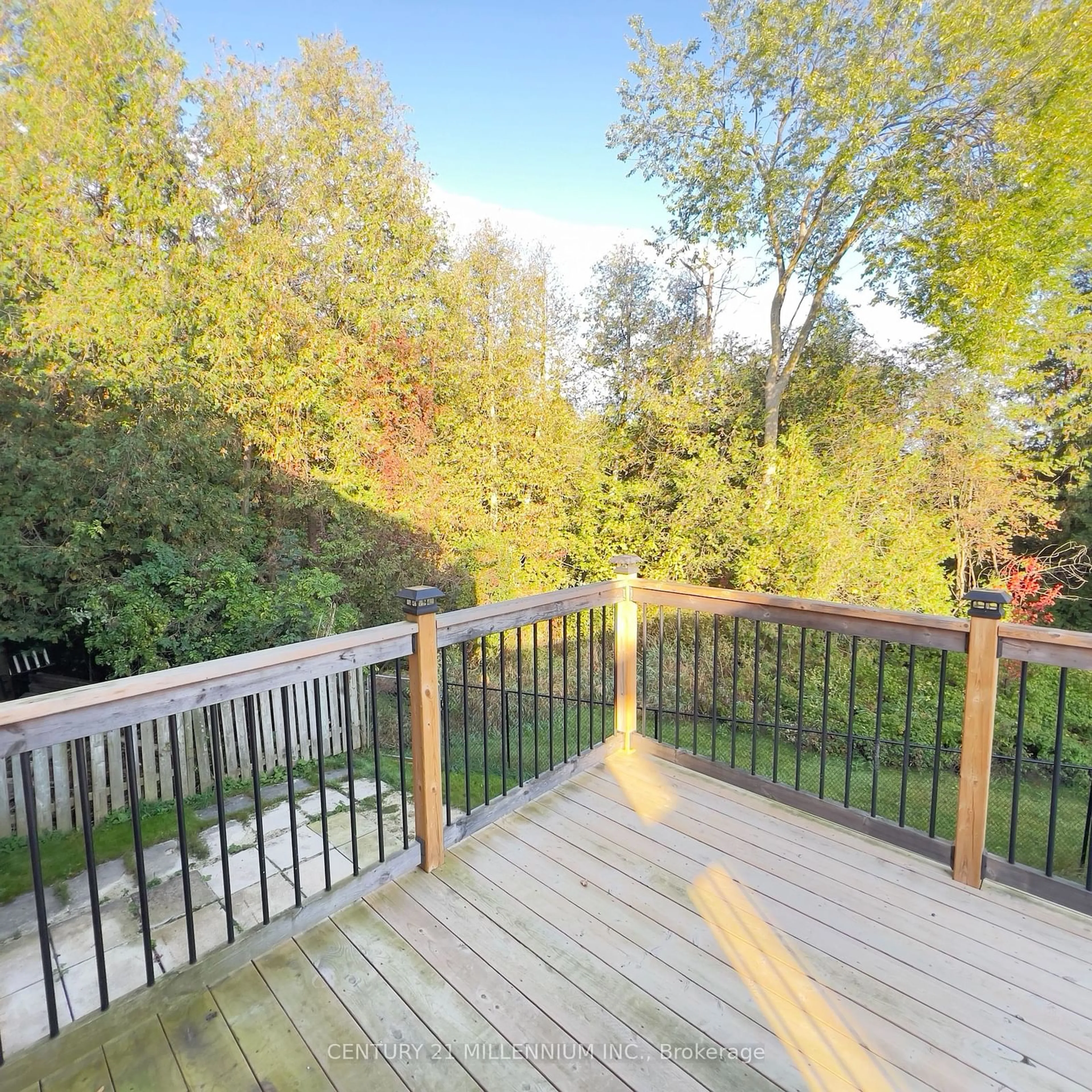 Patio, the fenced backyard for 139 Jeffers Crt, Orangeville Ontario L9W 4S2