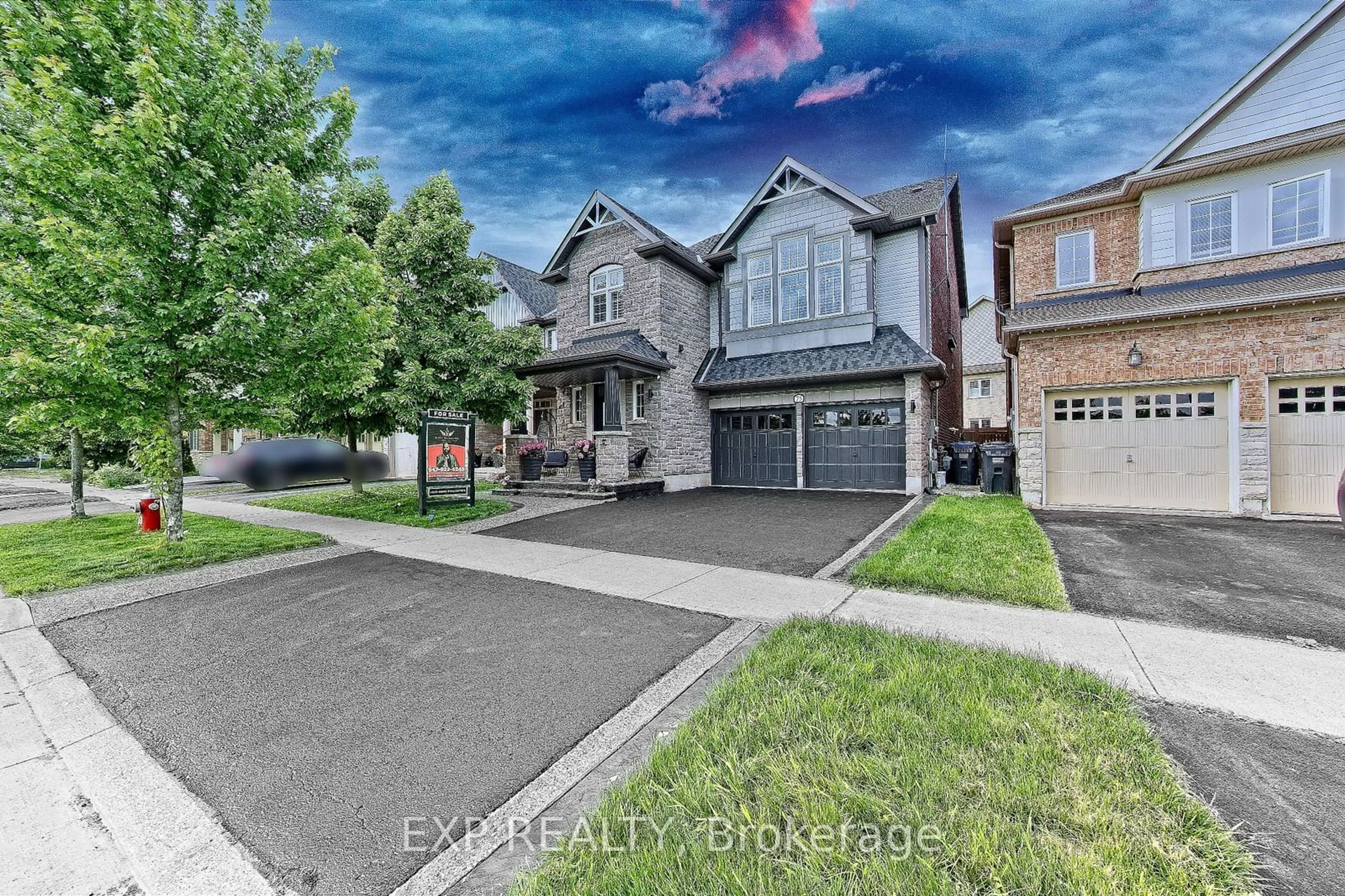 Frontside or backside of a home, the street view for 75 Learmont Ave, Caledon Ontario L7C 3R2